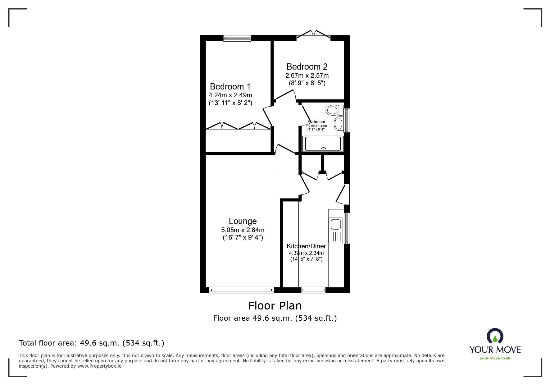 6, Avon Close, Derbyshire floorplan