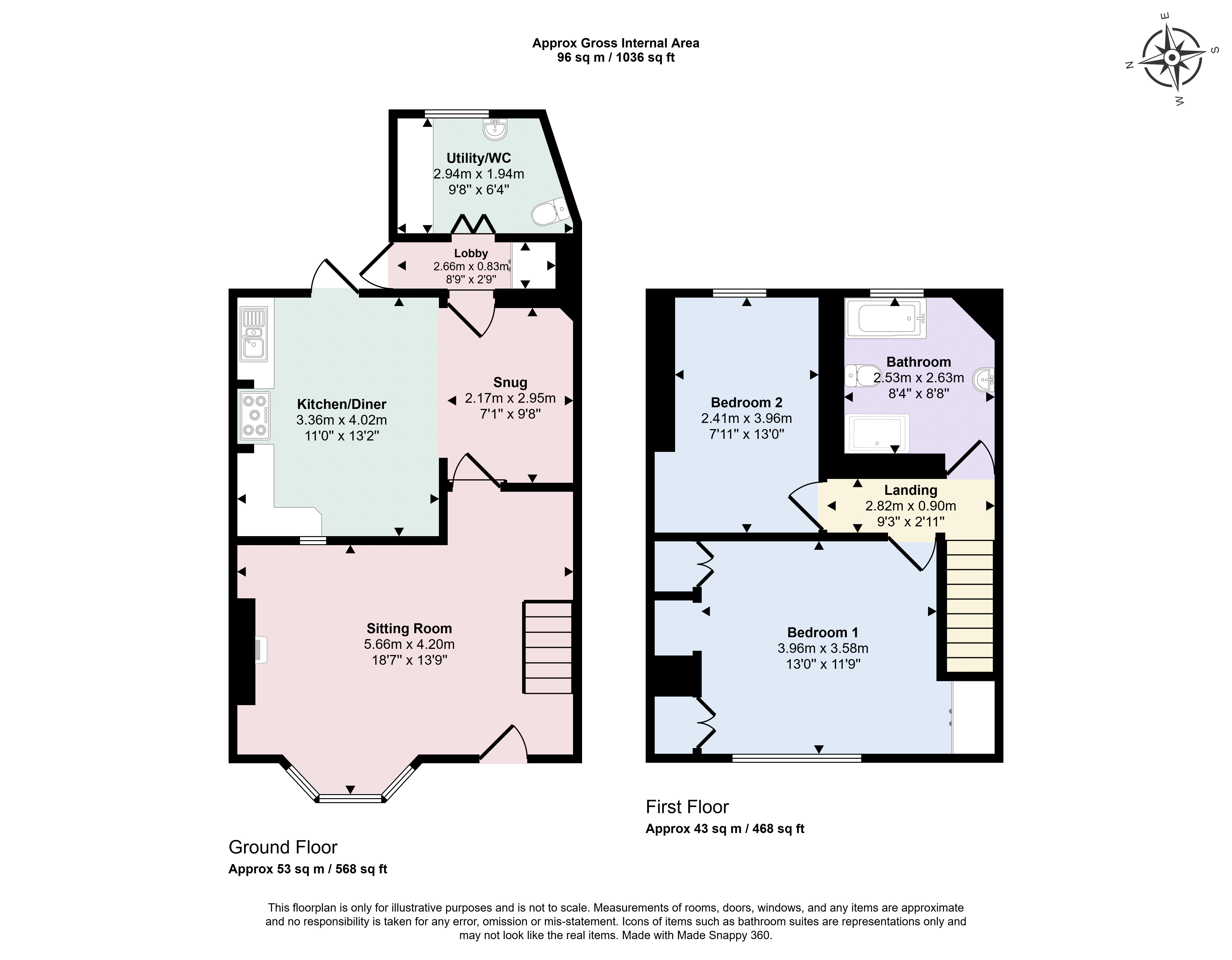 9, Kingsway, Bath floorplan