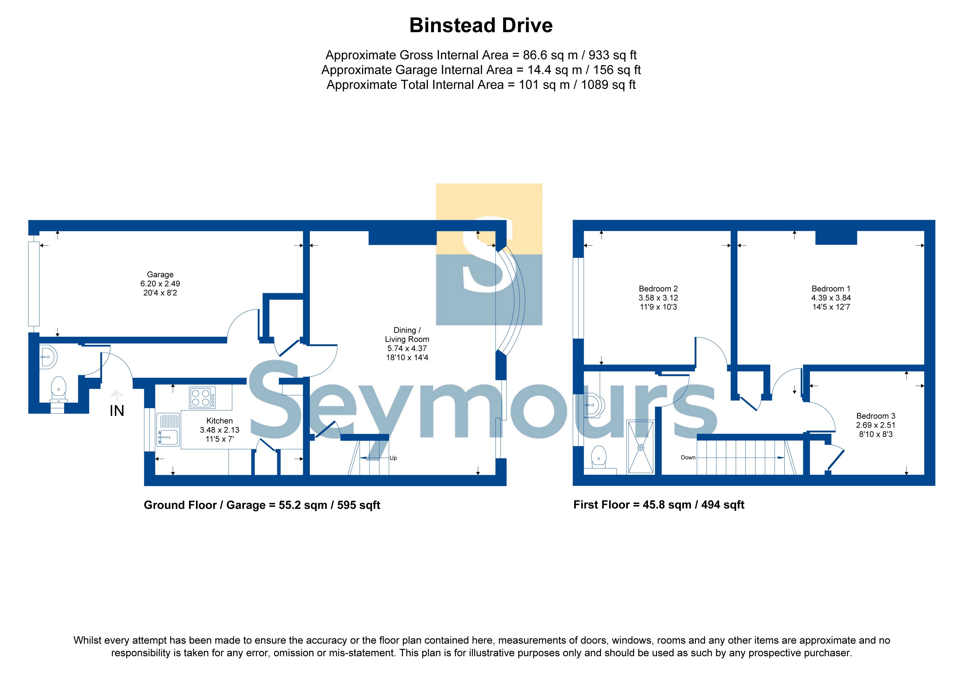 10, Binsted Drive, Camberley floorplan