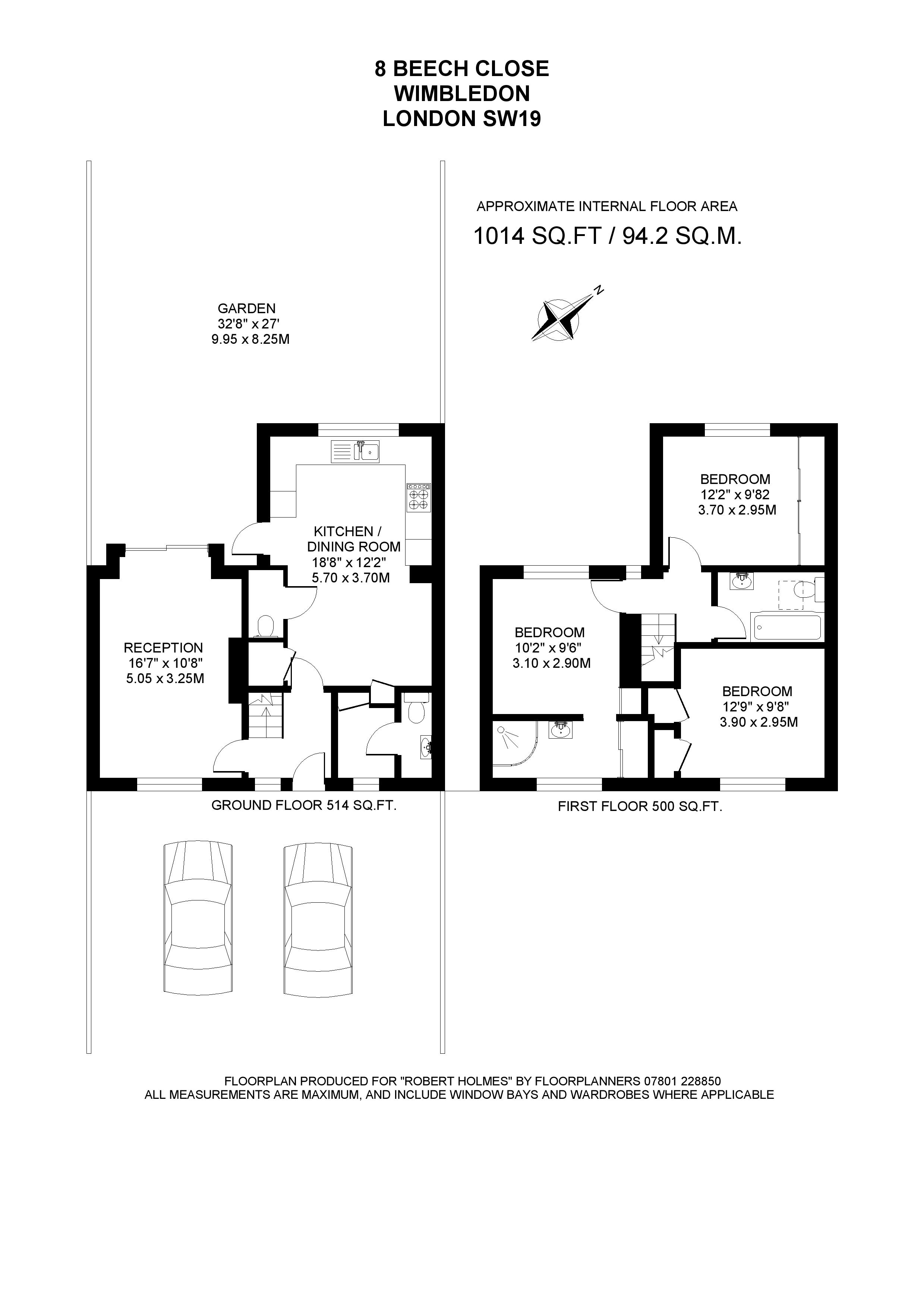 3 Bedrooms Terraced house for sale in Beech Close, Wimbledon Common SW19