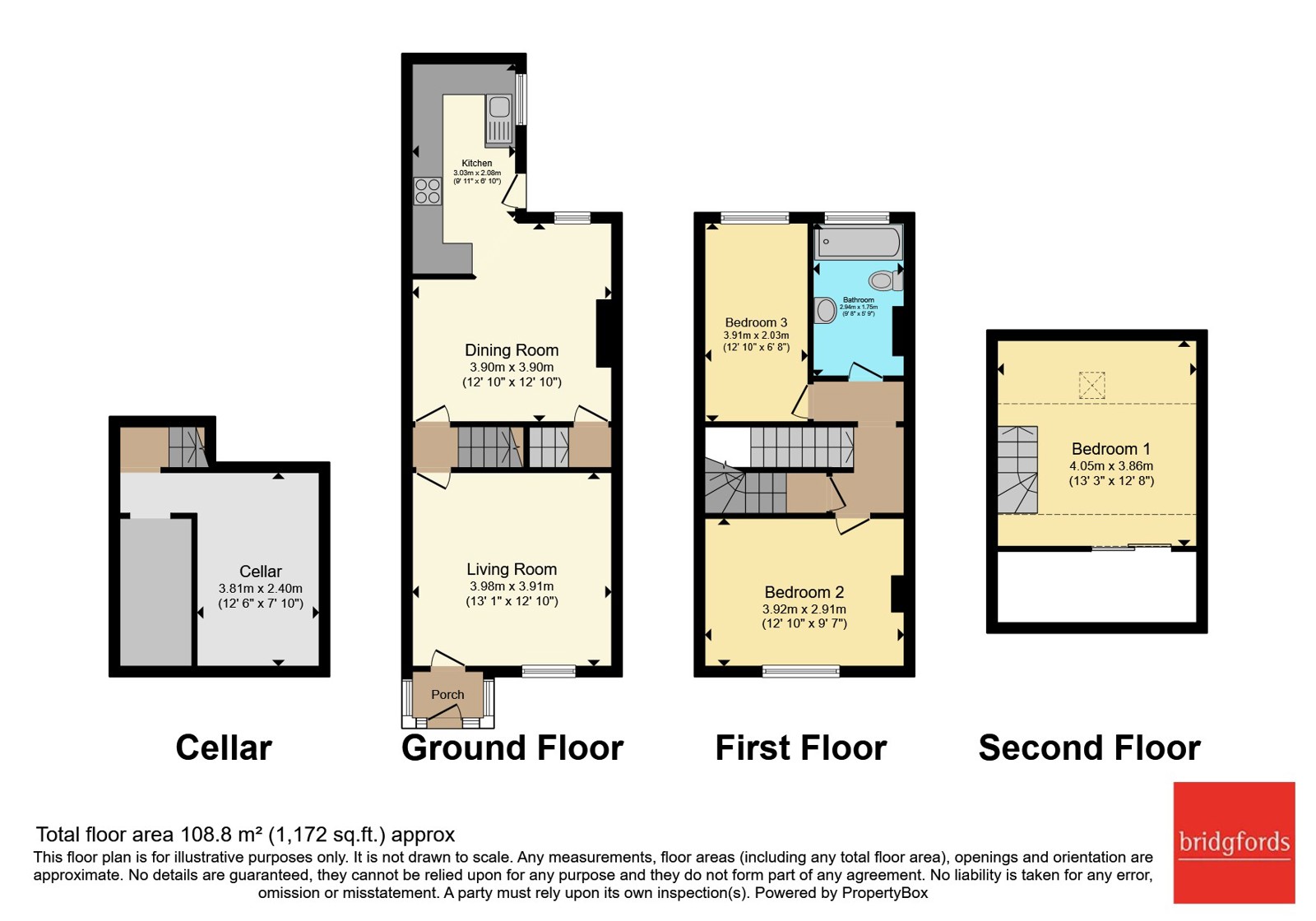 90, Cambridge Street, West Yorkshire floorplan