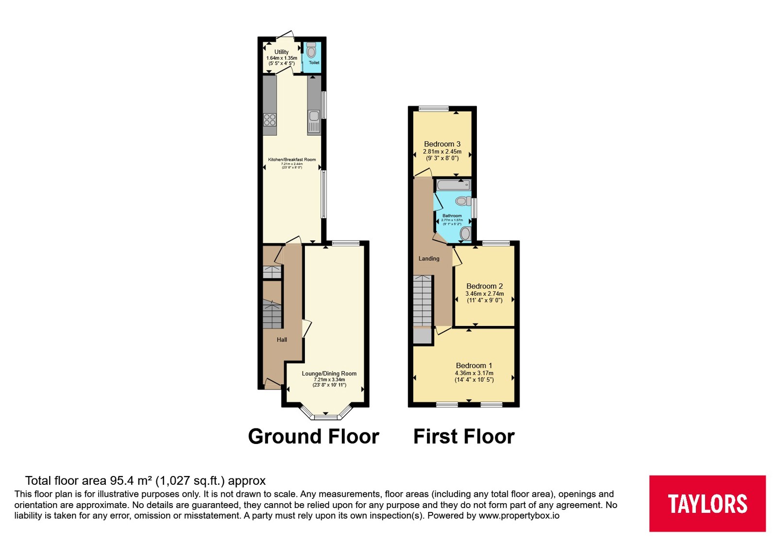 43, Cedar Road, Northamptonshire floorplan