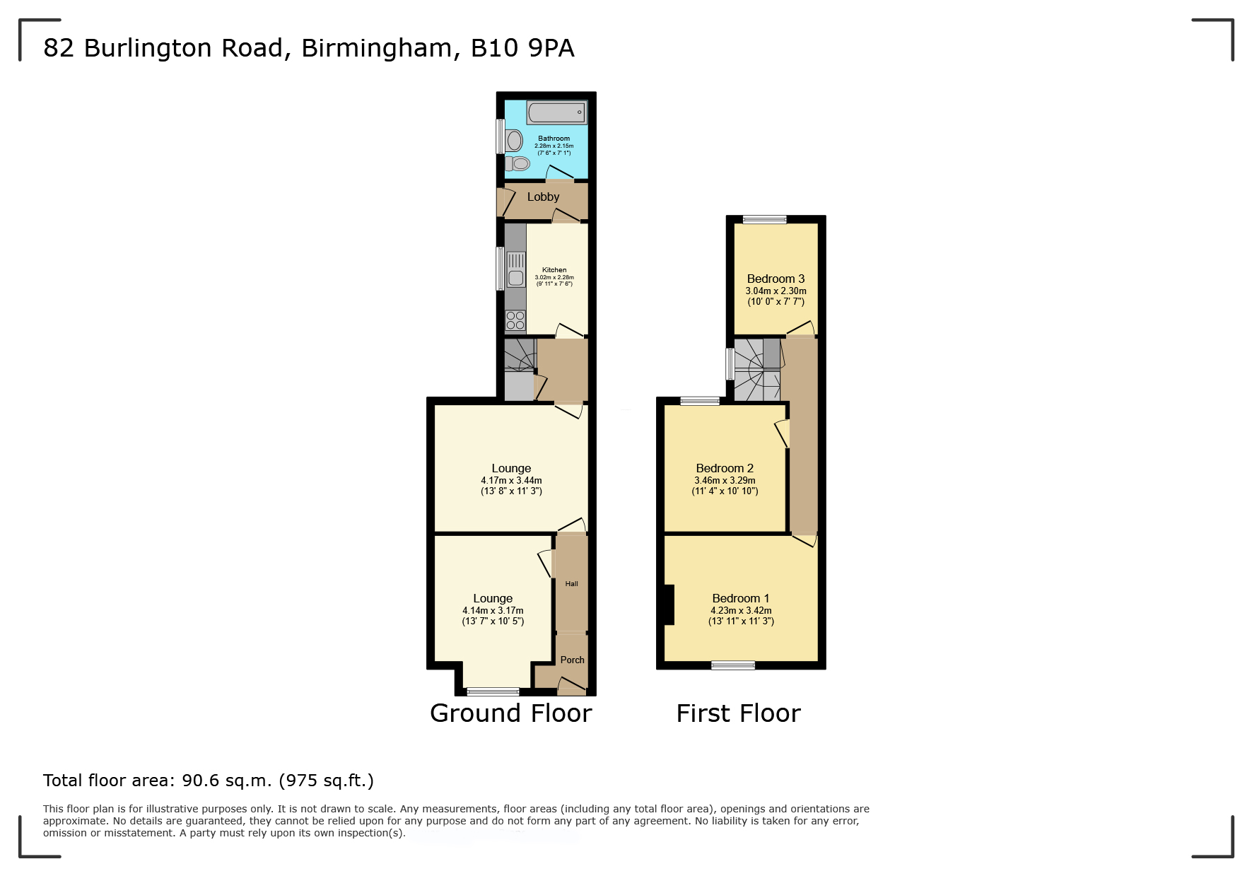 82, Burlington Road, Birmingham floorplan