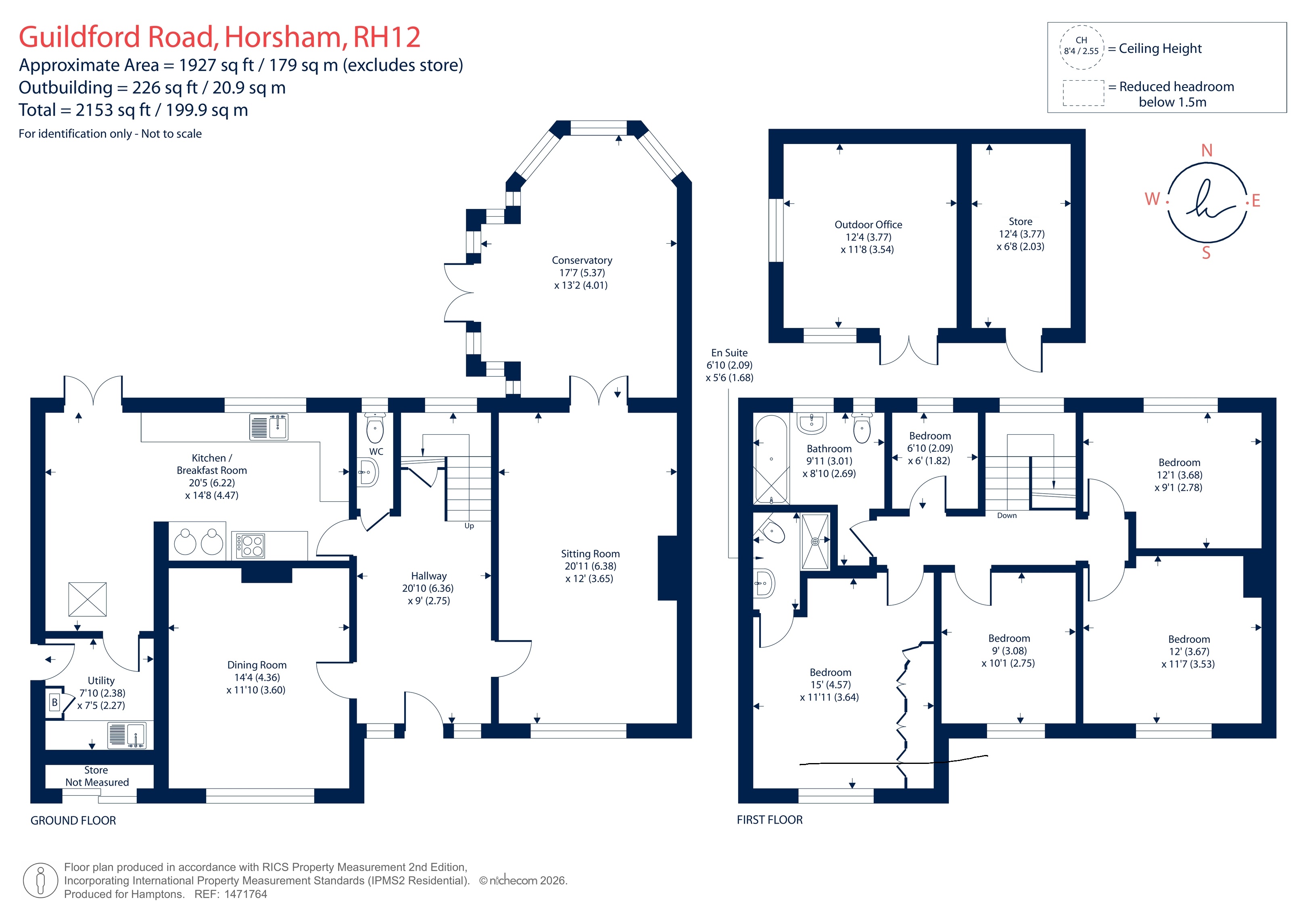 56, Guildford Road, Horsham floorplan