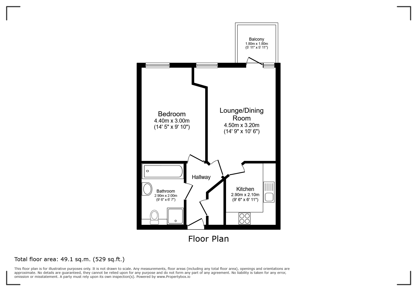 42 Cherrett Court, 557 Ringwood Road, Dorset floorplan