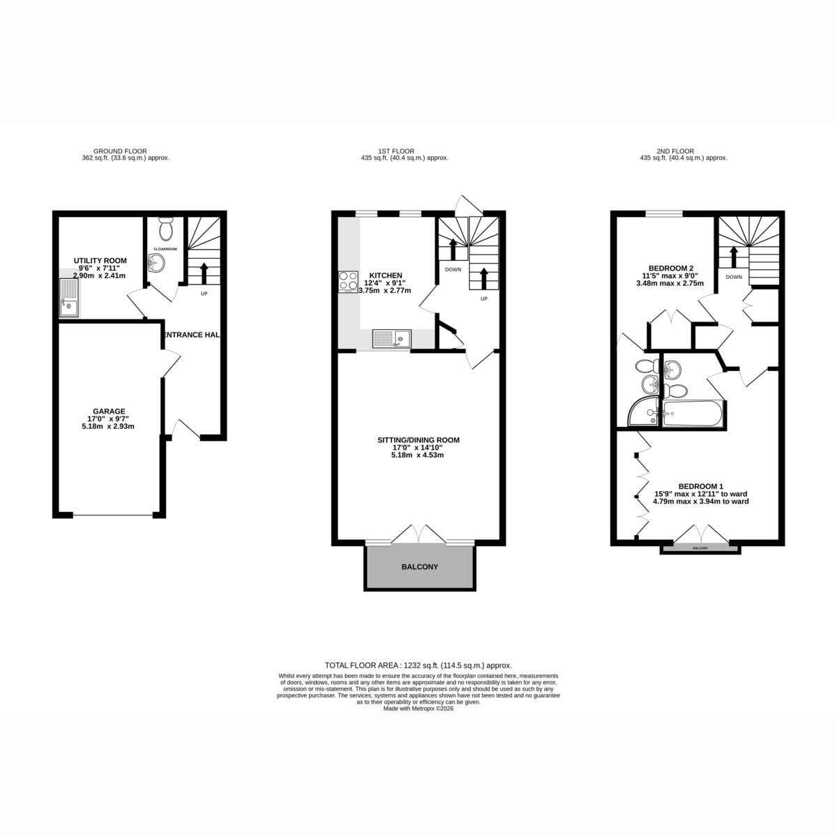 15, Canal Wharf, Chichester floorplan