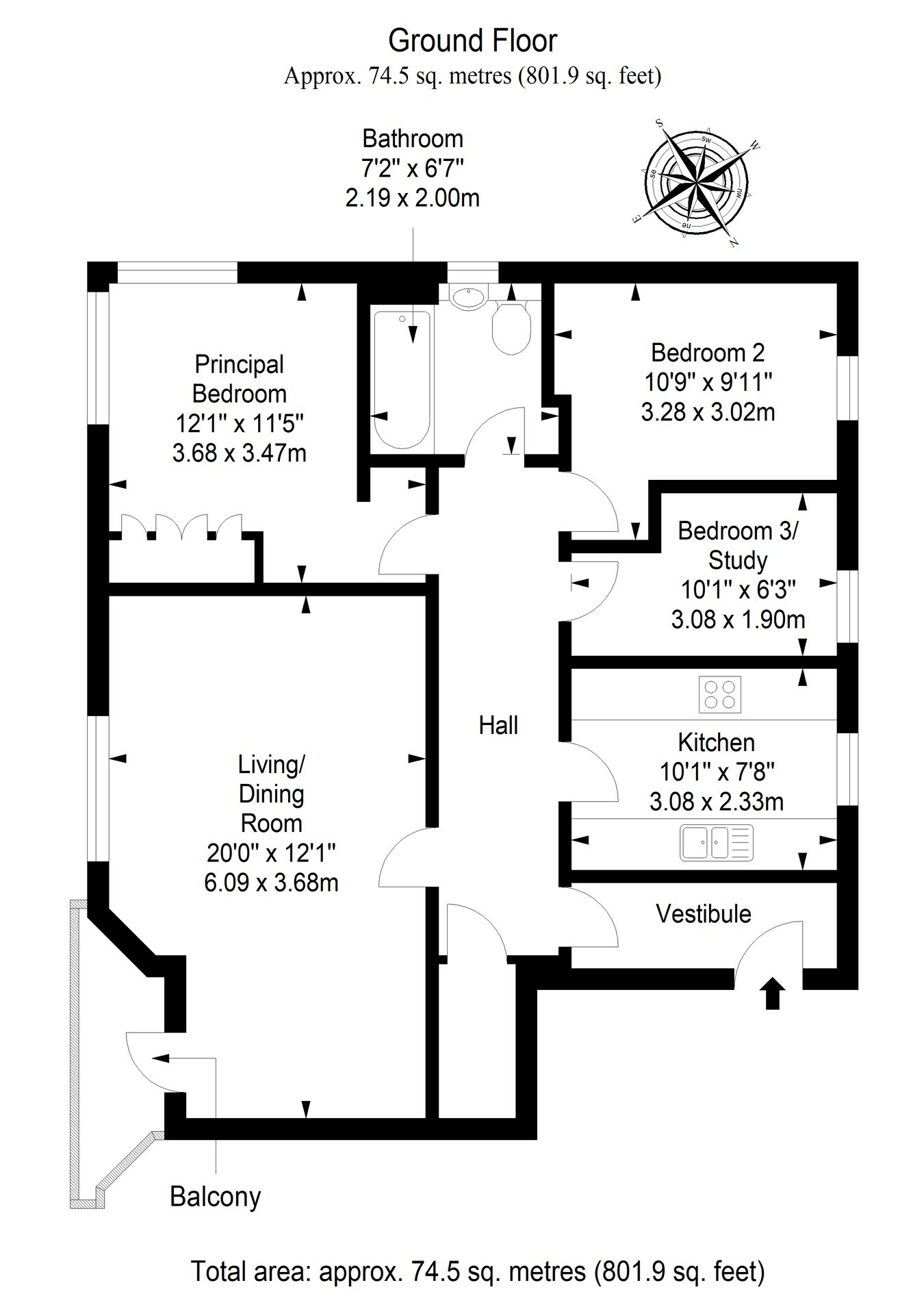 24/1, Greenpark, Edinburgh floorplan
