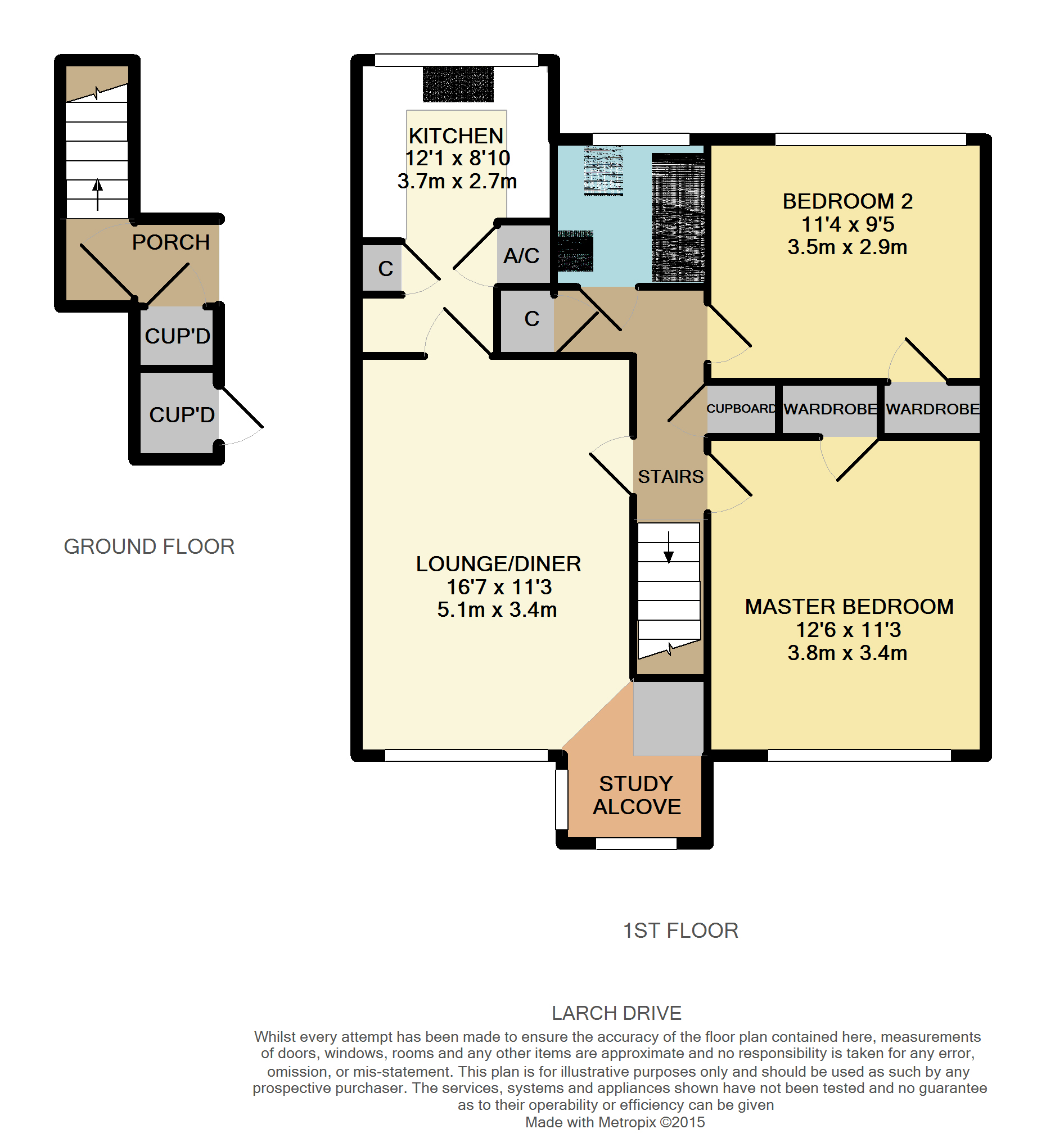 2 Bedrooms Maisonette to rent in Larch Drive, Woodley, Reading RG5