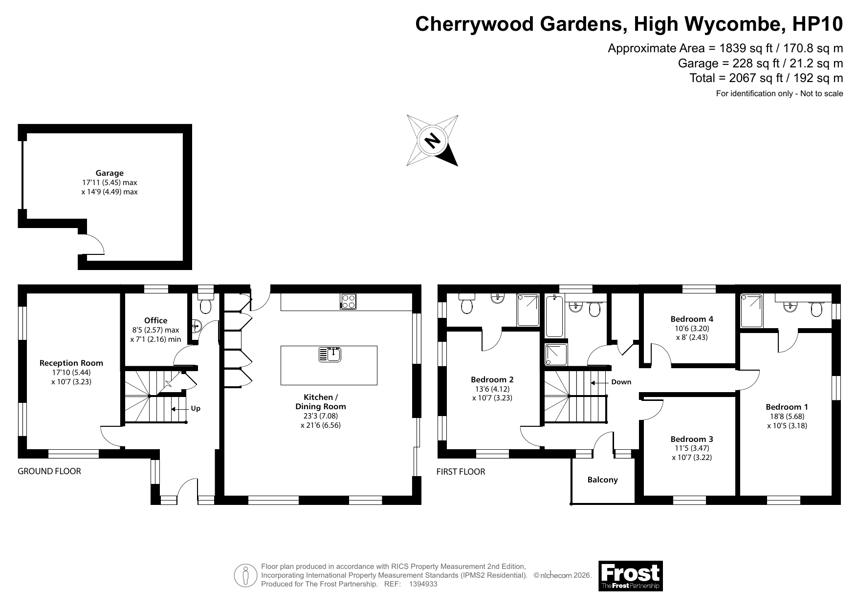 1, Cherrywood Gardens, High Wycombe floorplan
