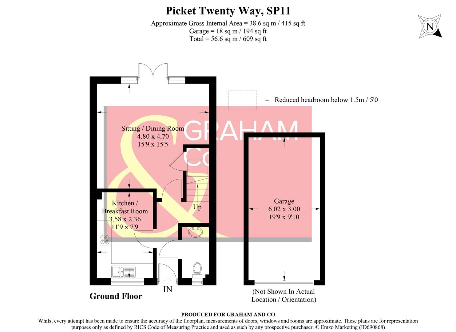 Picket Twenty Way, Andover Down, Andover SP11, 3 bedroom end terrace
