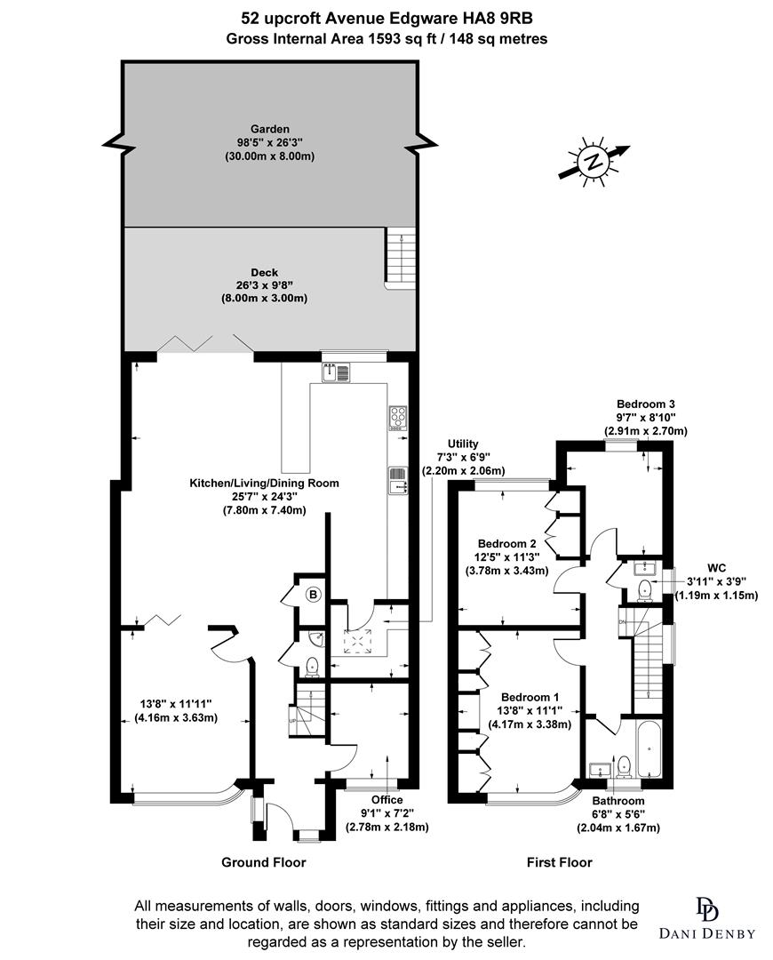 500, Upcroft Avenue, Edgware floorplan