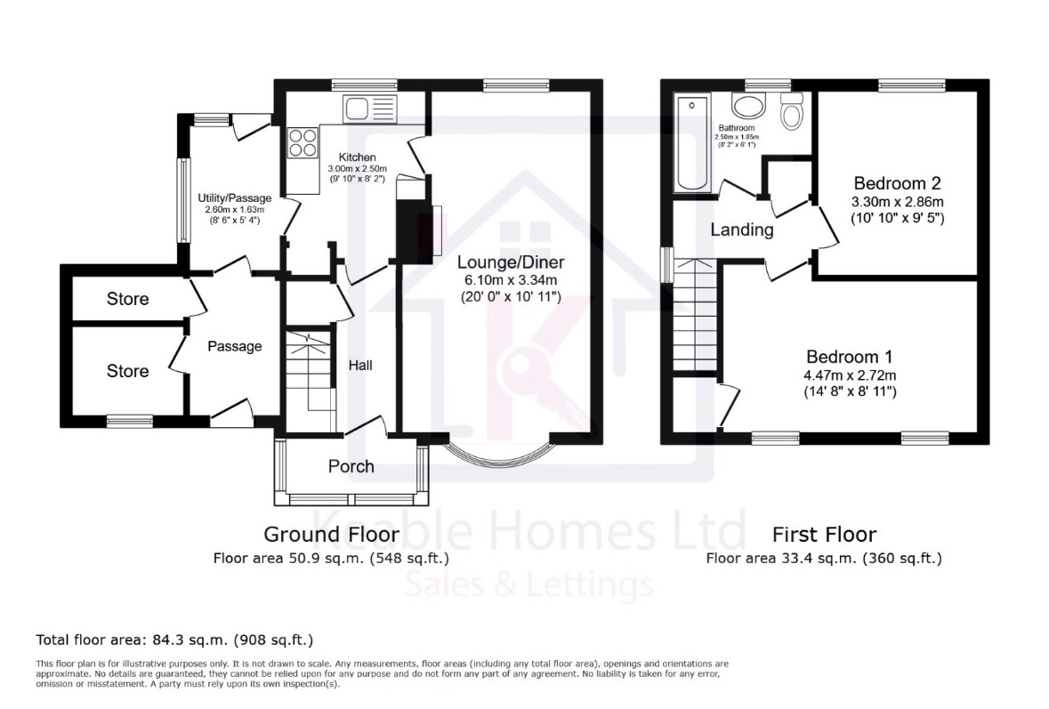 142, Pye Green Road, Cannock floorplan