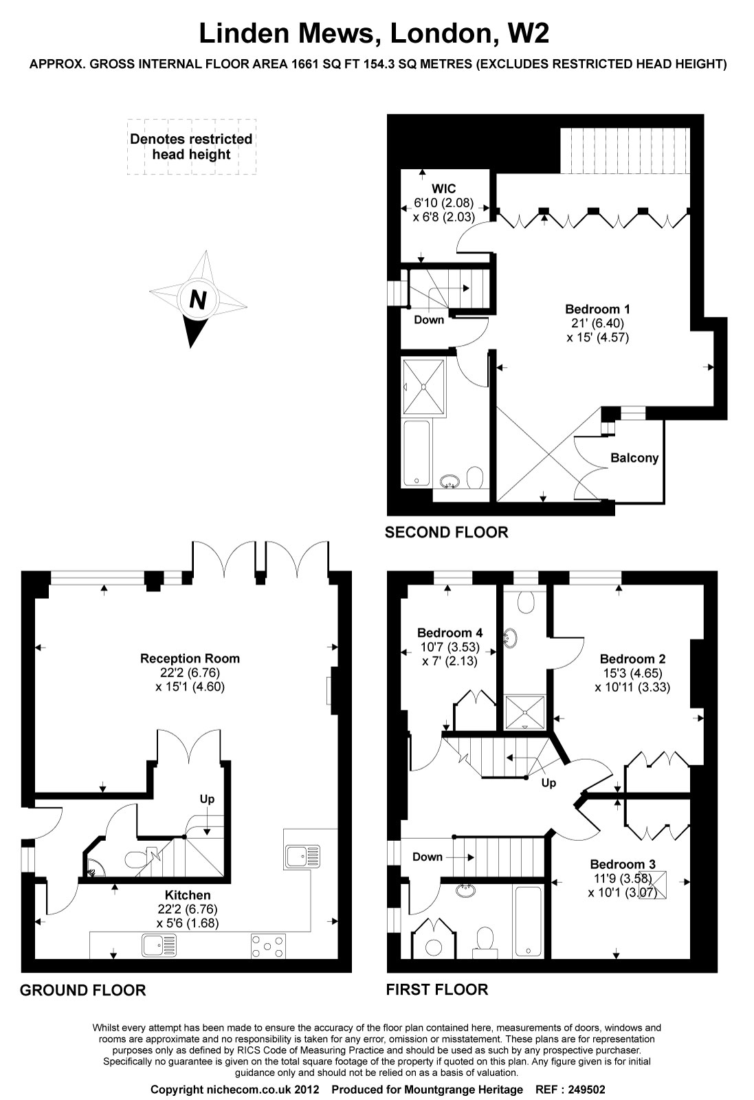 4 Bedrooms  to rent in Linden Mews, London W2
