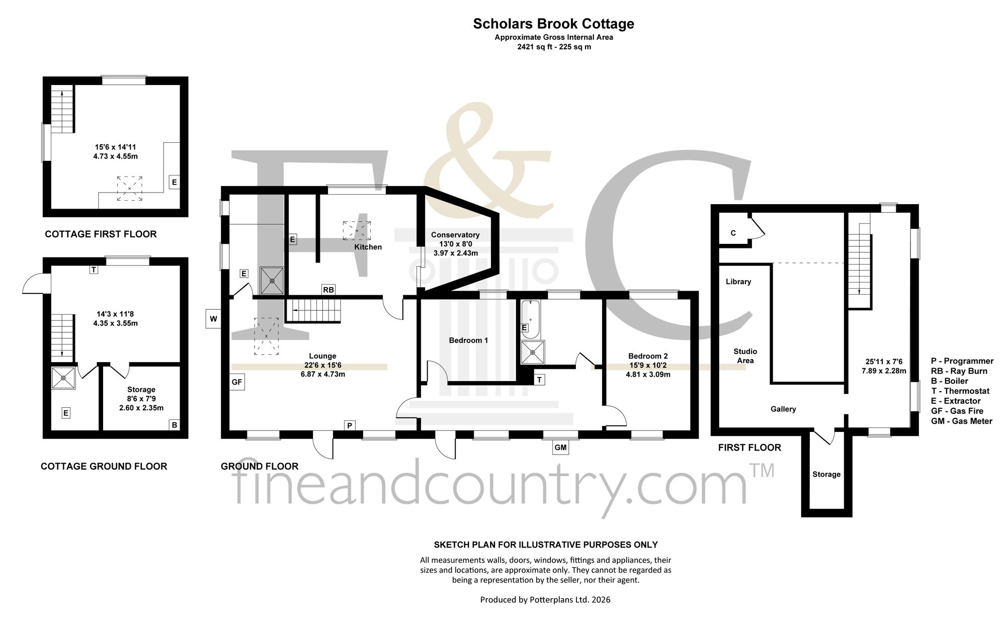 Scholars Brook Cottage, Newport floorplan