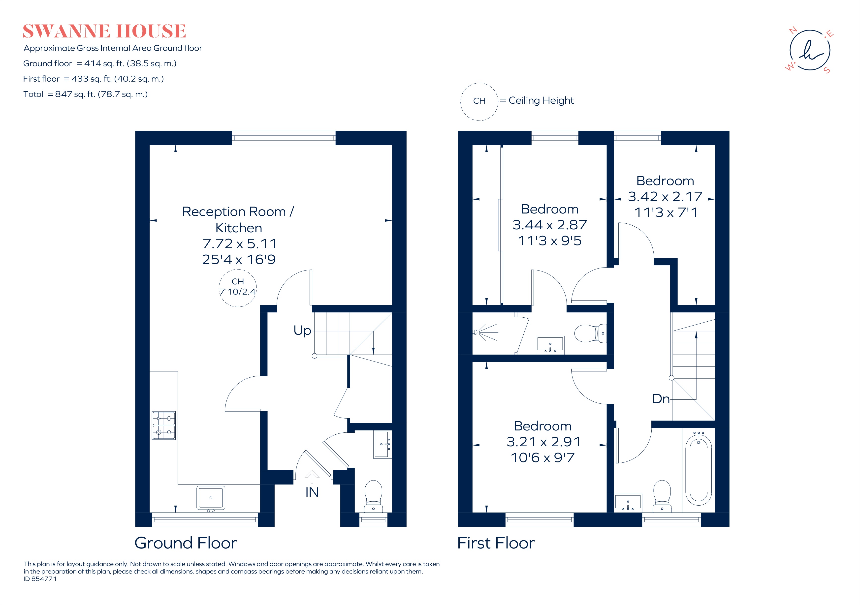 Flat 3, Swanne House, Gloucester Circus, London floorplan