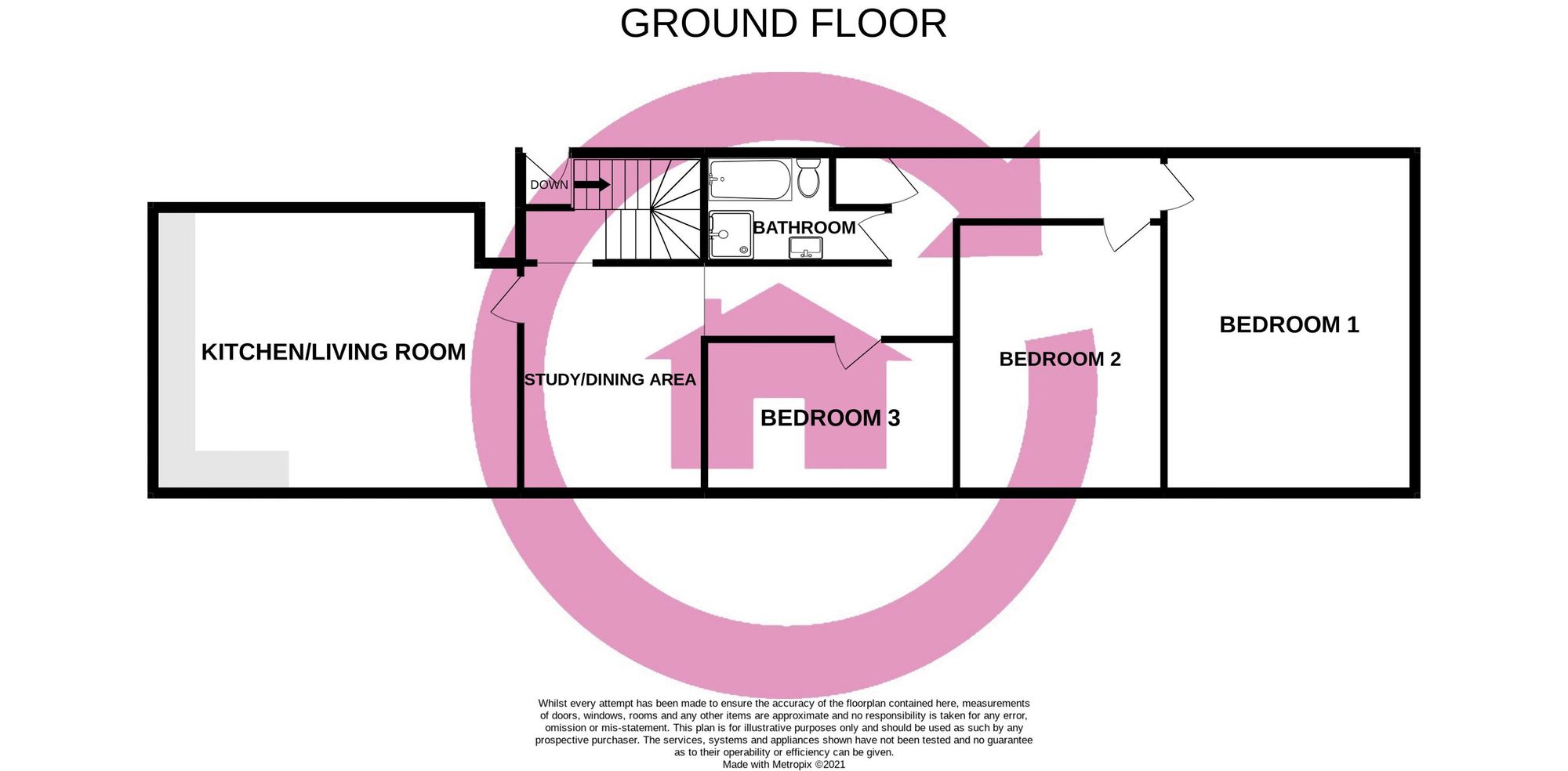 Apt 24, The Clarence Clarence Parade, Cheltenham floorplan