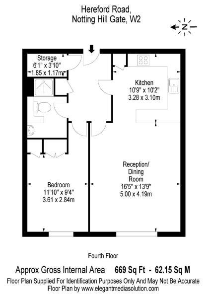 1 Bedrooms Flat to rent in Hereford Road, London W2