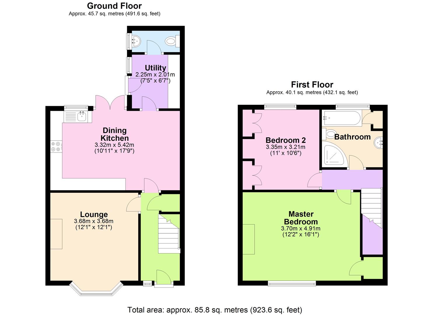 Loughborough Road, Rothley, Leicester LE7, 2 bedroom terraced house for