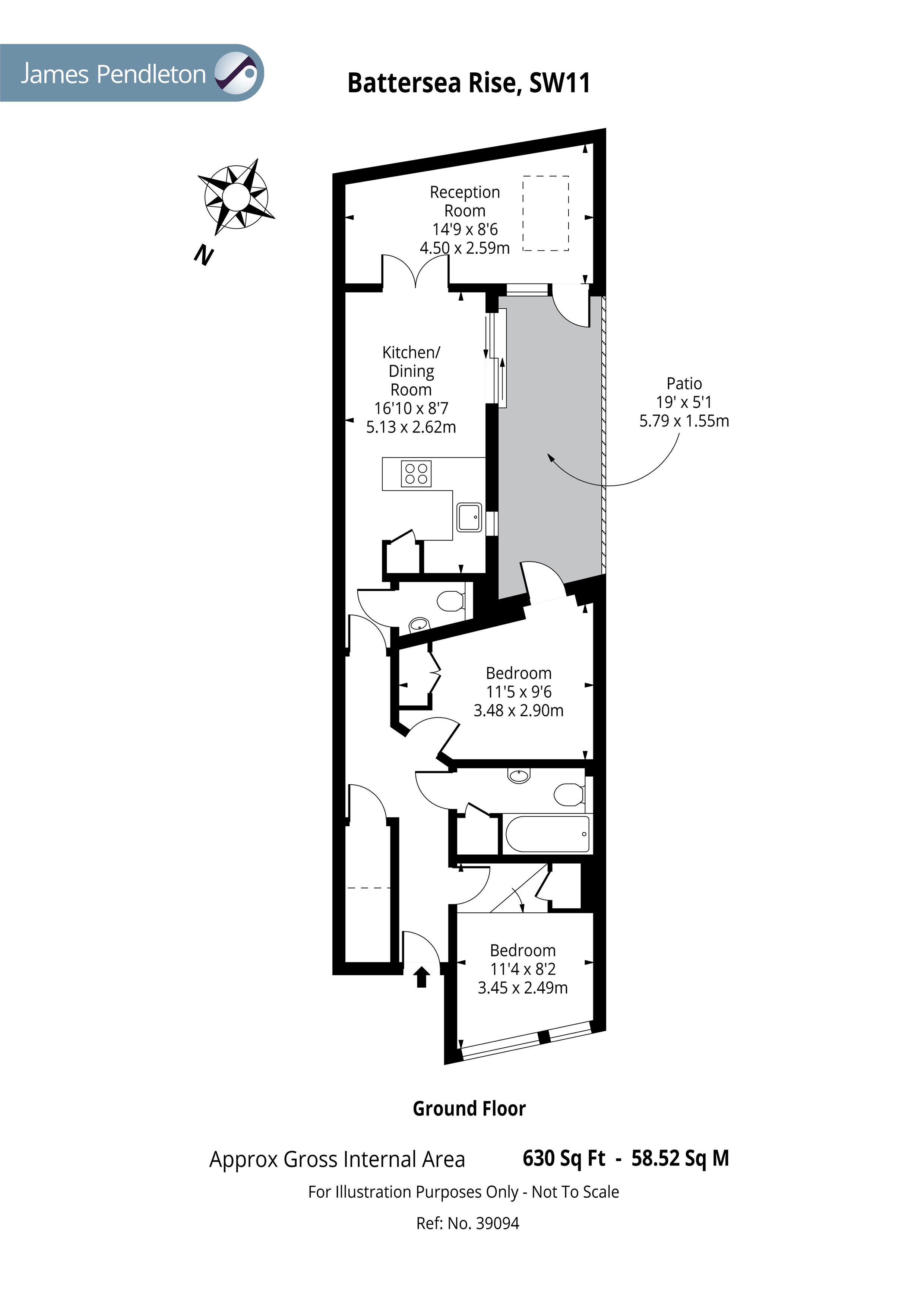 2 Bedrooms Flat for sale in Battersea Rise, London SW11