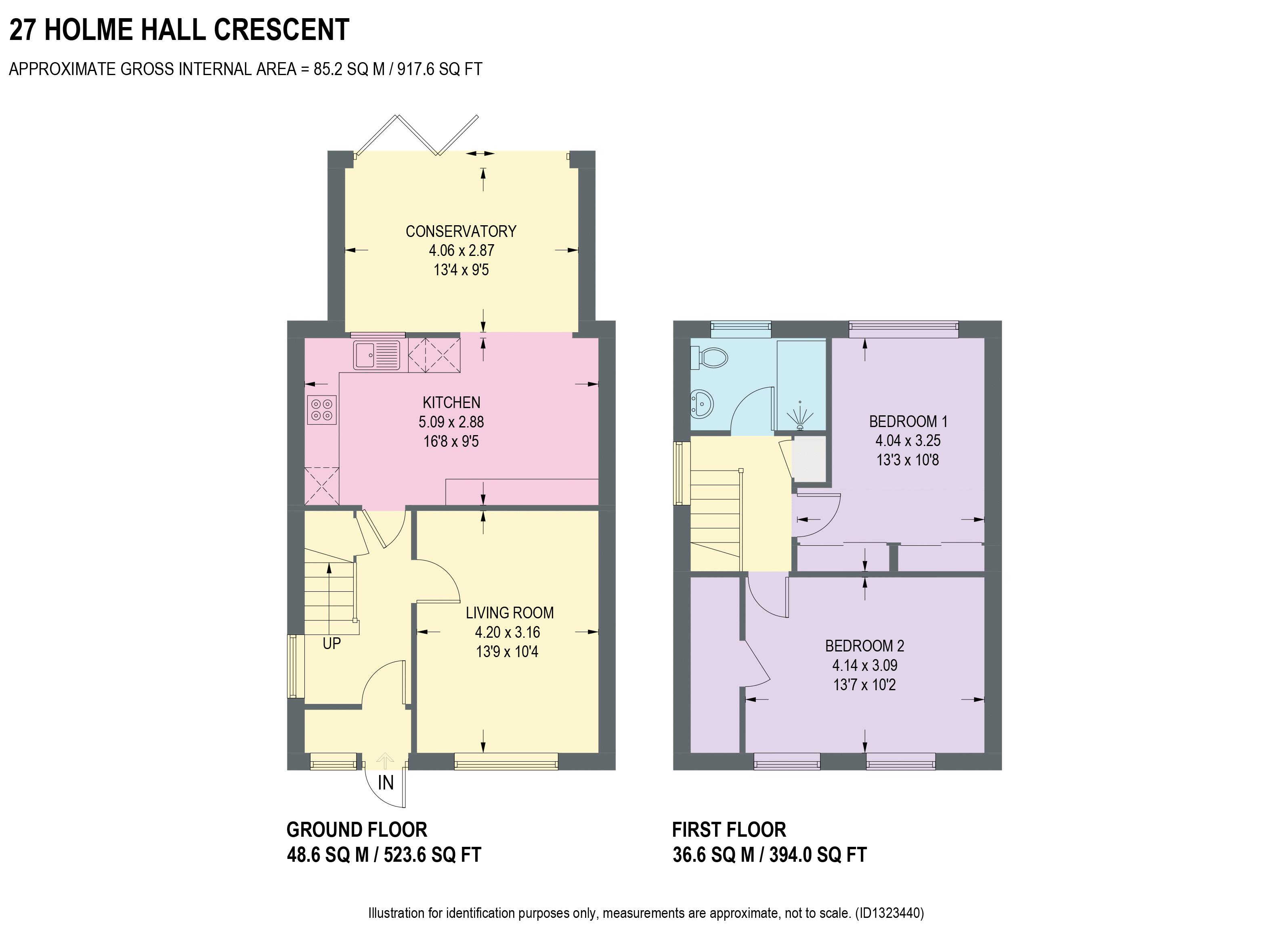 27, Holme Hall Crescent, Chesterfield floorplan