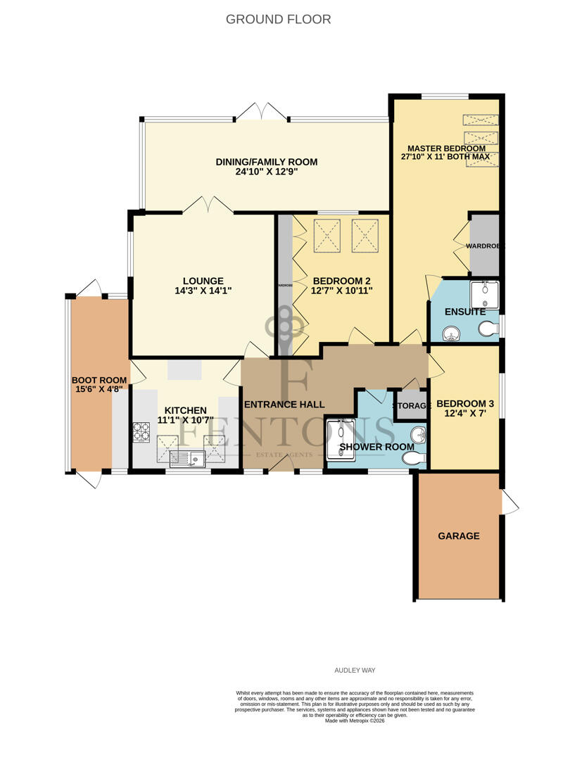 9, Audley Way, Frinton-On-Sea floorplan