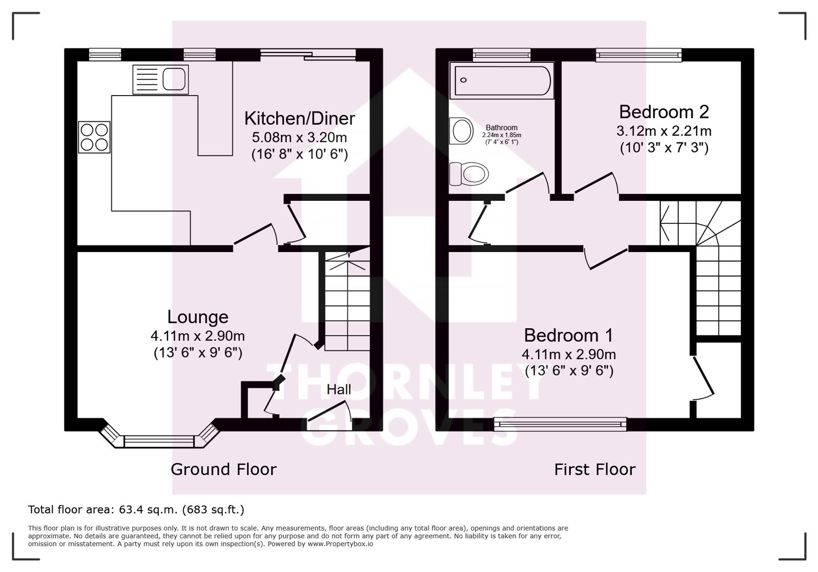 9, Stratton Road, Swinton floorplan
