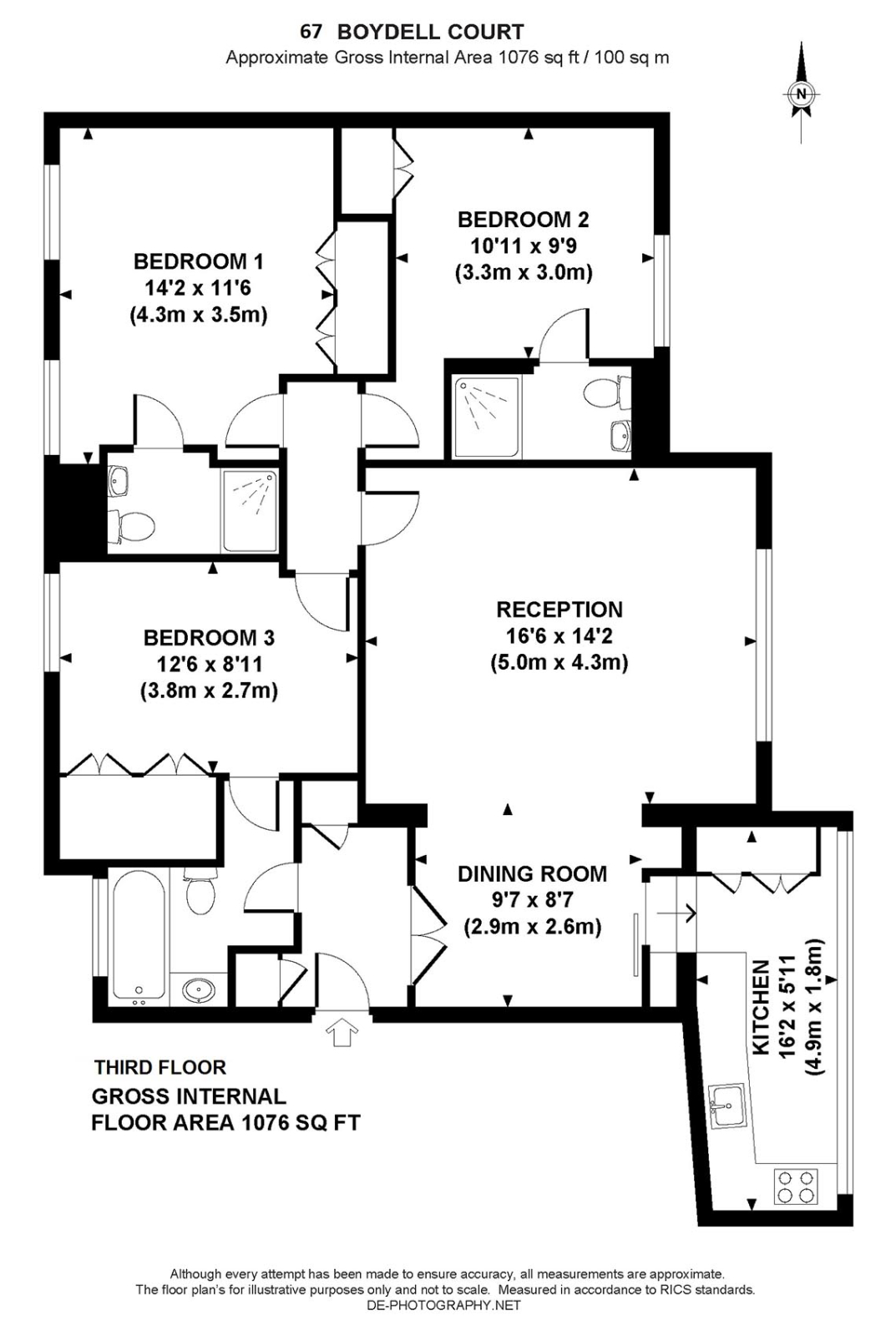 67, Boydell Court, St. Johns Wood, London floorplan