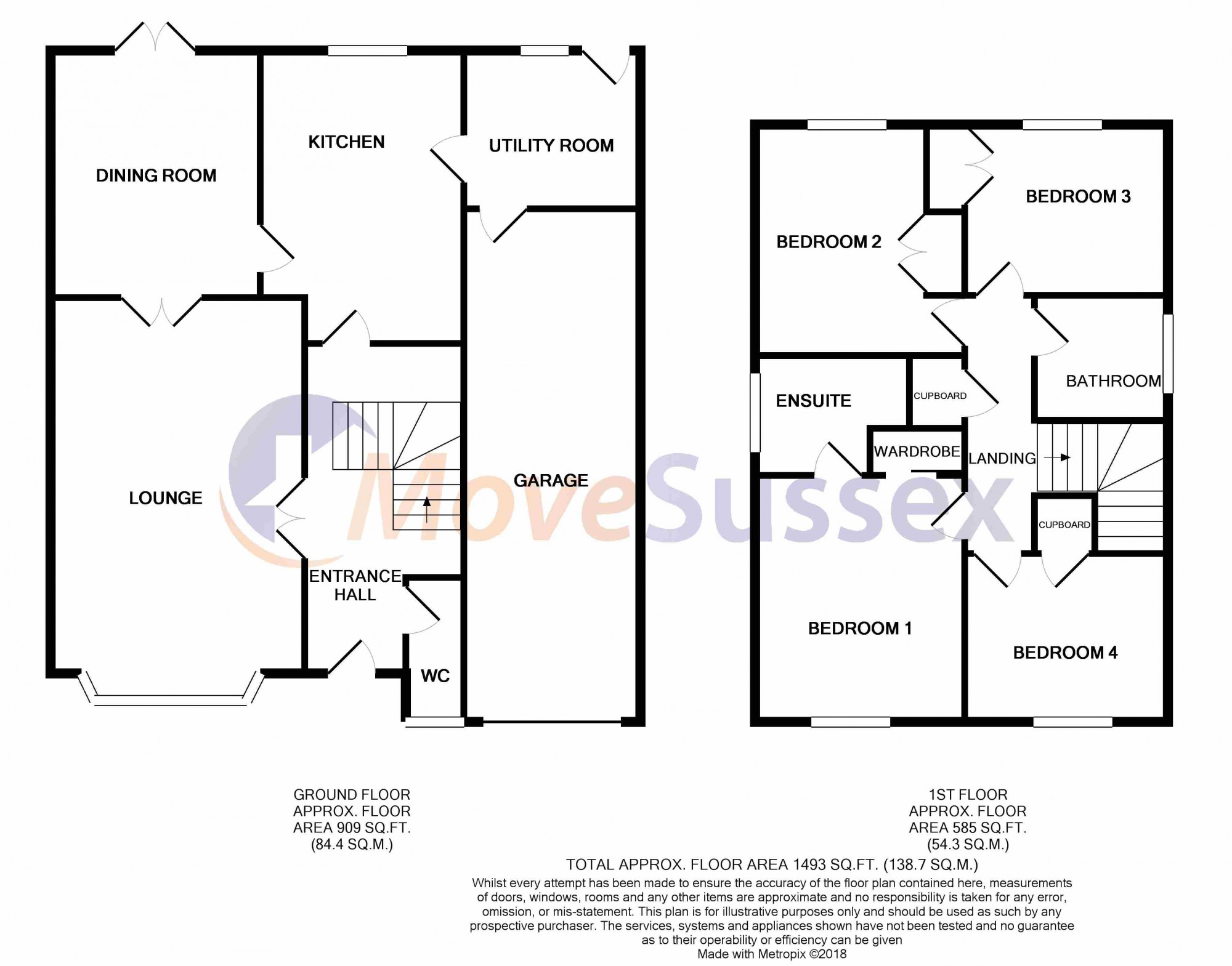 4 Bedrooms Detached house for sale in Coopers Way, Hailsham, East Sussex BN27
