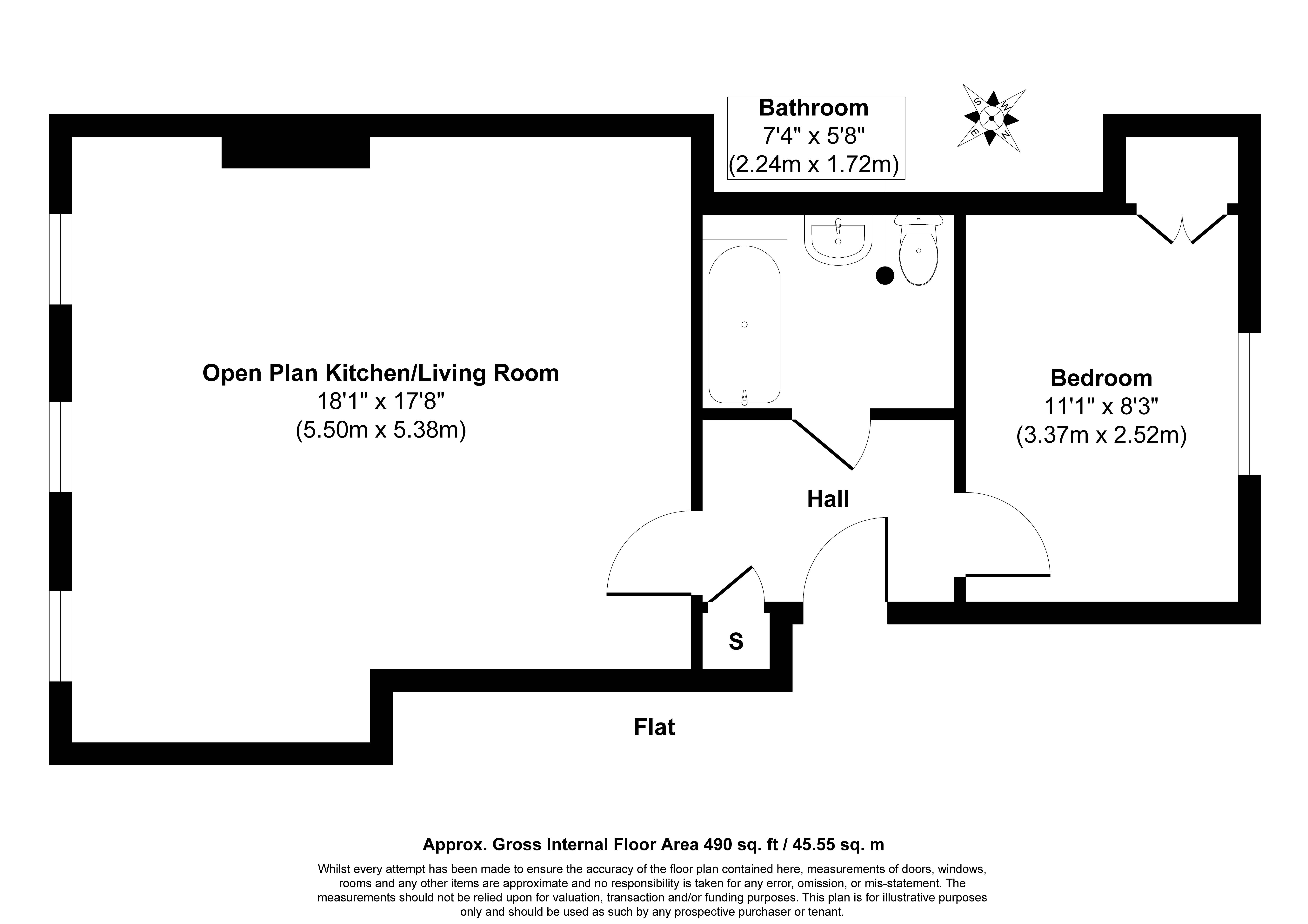 1, 13A, Bridge Street, Walsall floorplan
