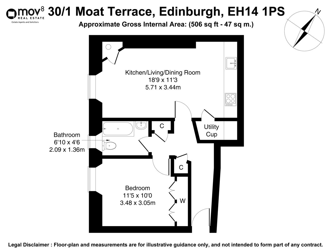 30/1, Moat Terrace, Edinburgh floorplan