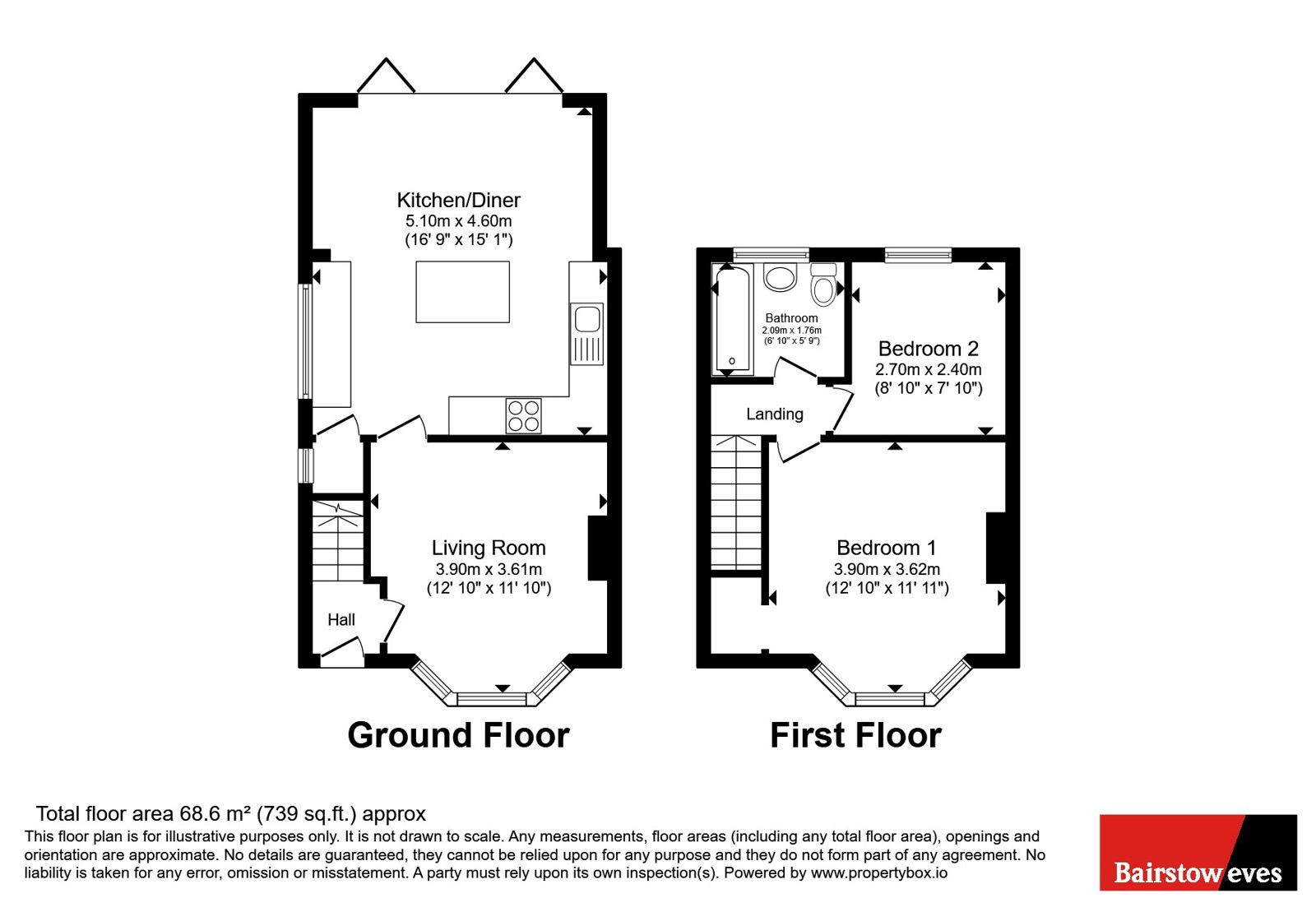 53, Farleys Lane, Nottingham floorplan