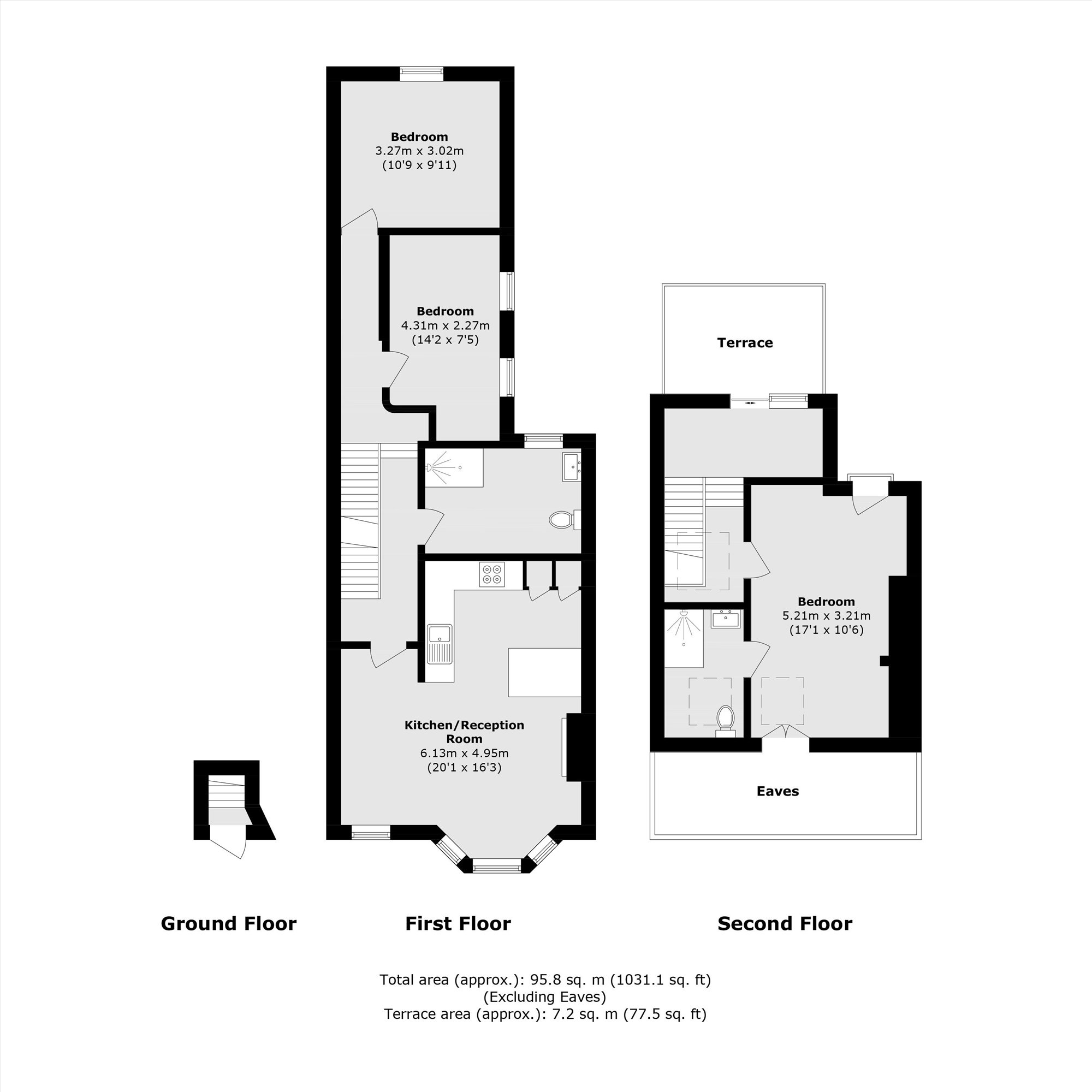 19B, Rudloe Road, London floorplan