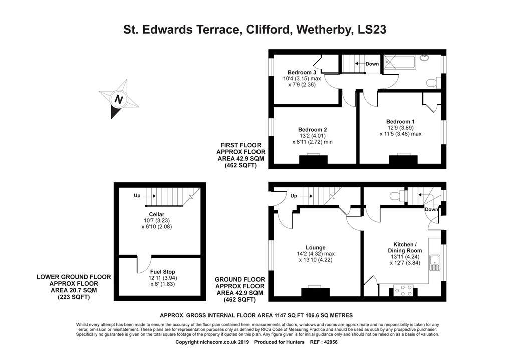 3 Bedrooms Terraced house for sale in St. Edwards Terrace, Clifford, Wetherby LS23