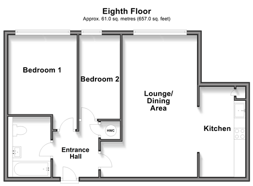 Hubert Road, Brentwood floorplan