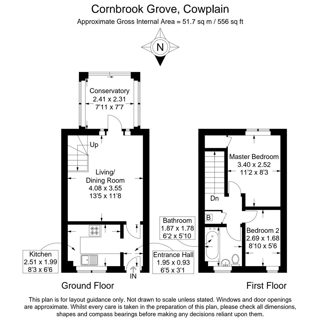 23, Cornbrook Grove, Waterlooville floorplan