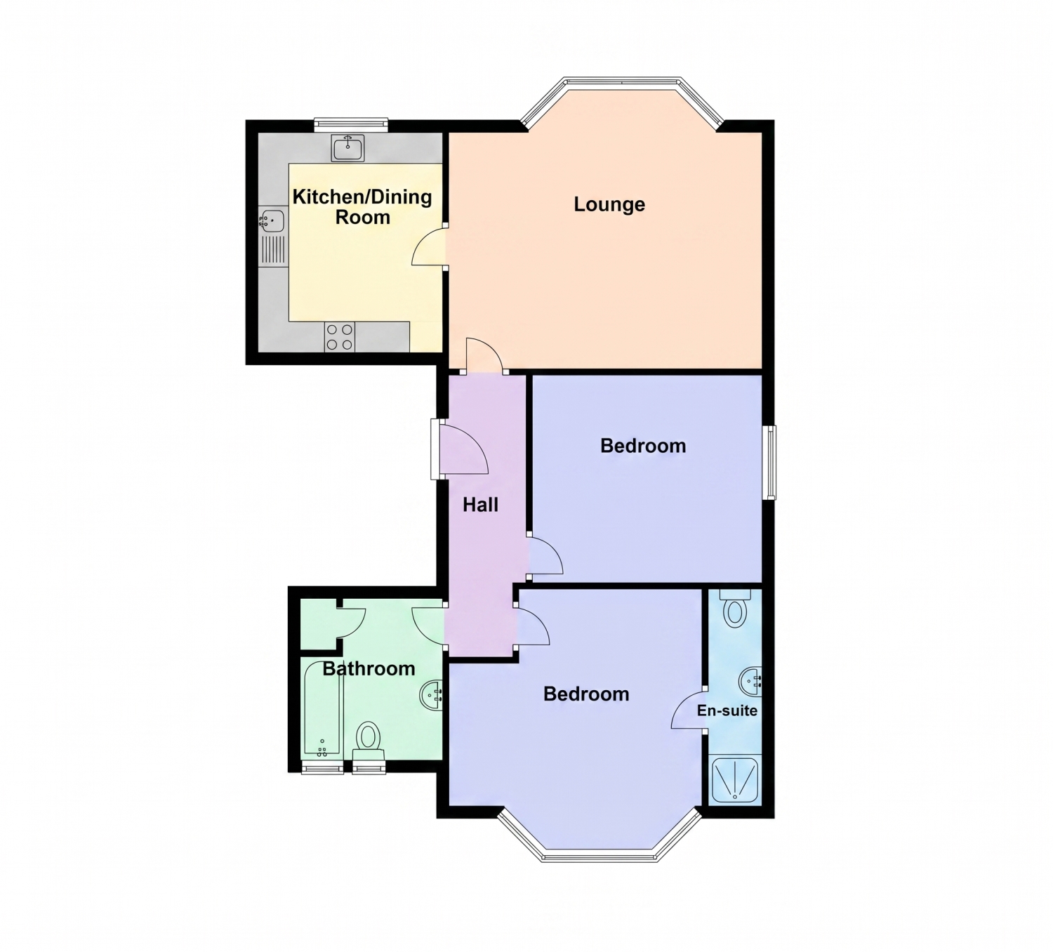 Flat 6, Aston Court, 9-11 Trinity Gardens, Folkestone floorplan