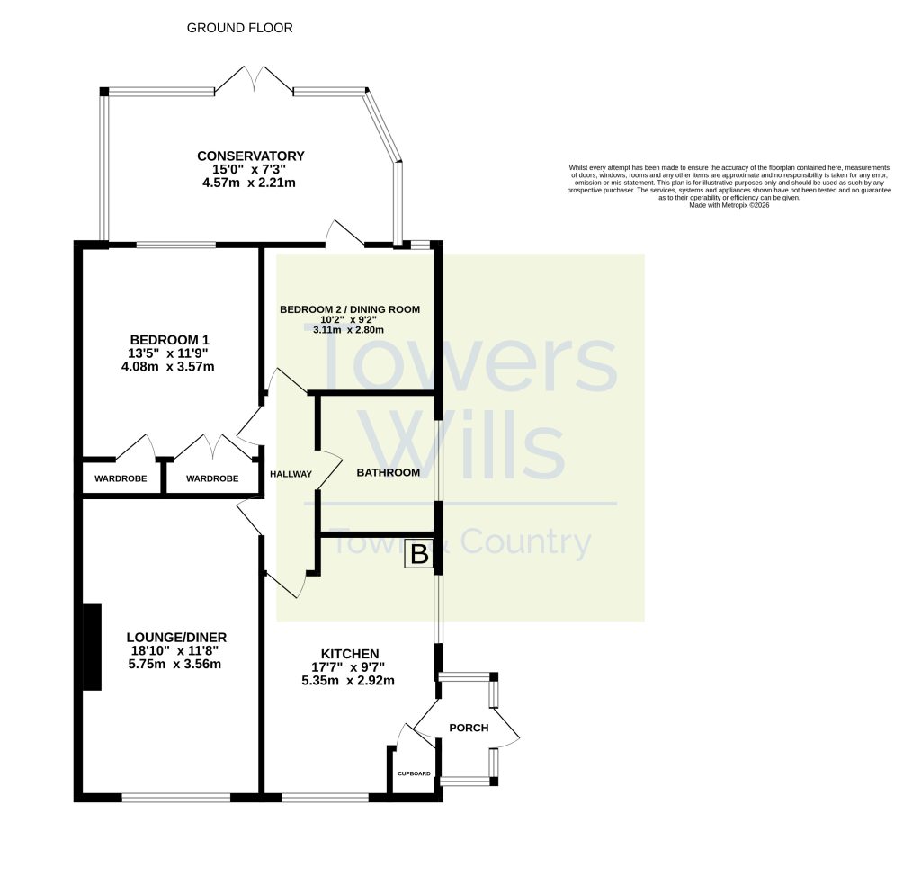 120, Elliots Drive, Yeovil floorplan