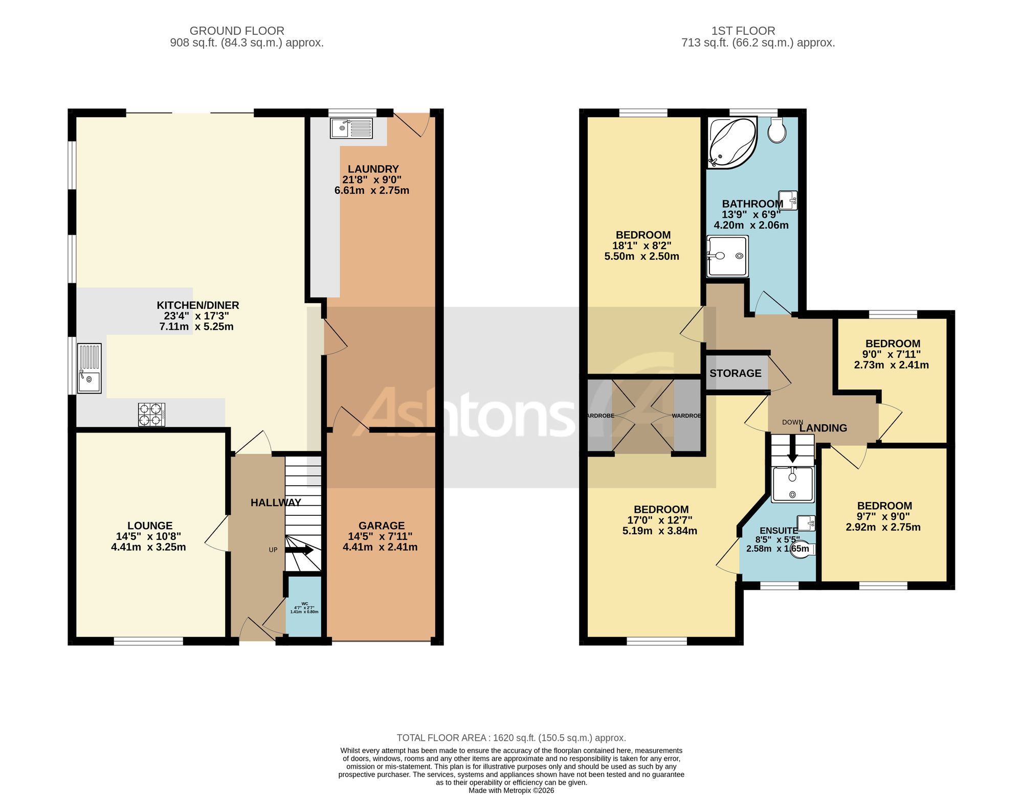 7 Lapwing Close, Newton-Le-Willows floorplan