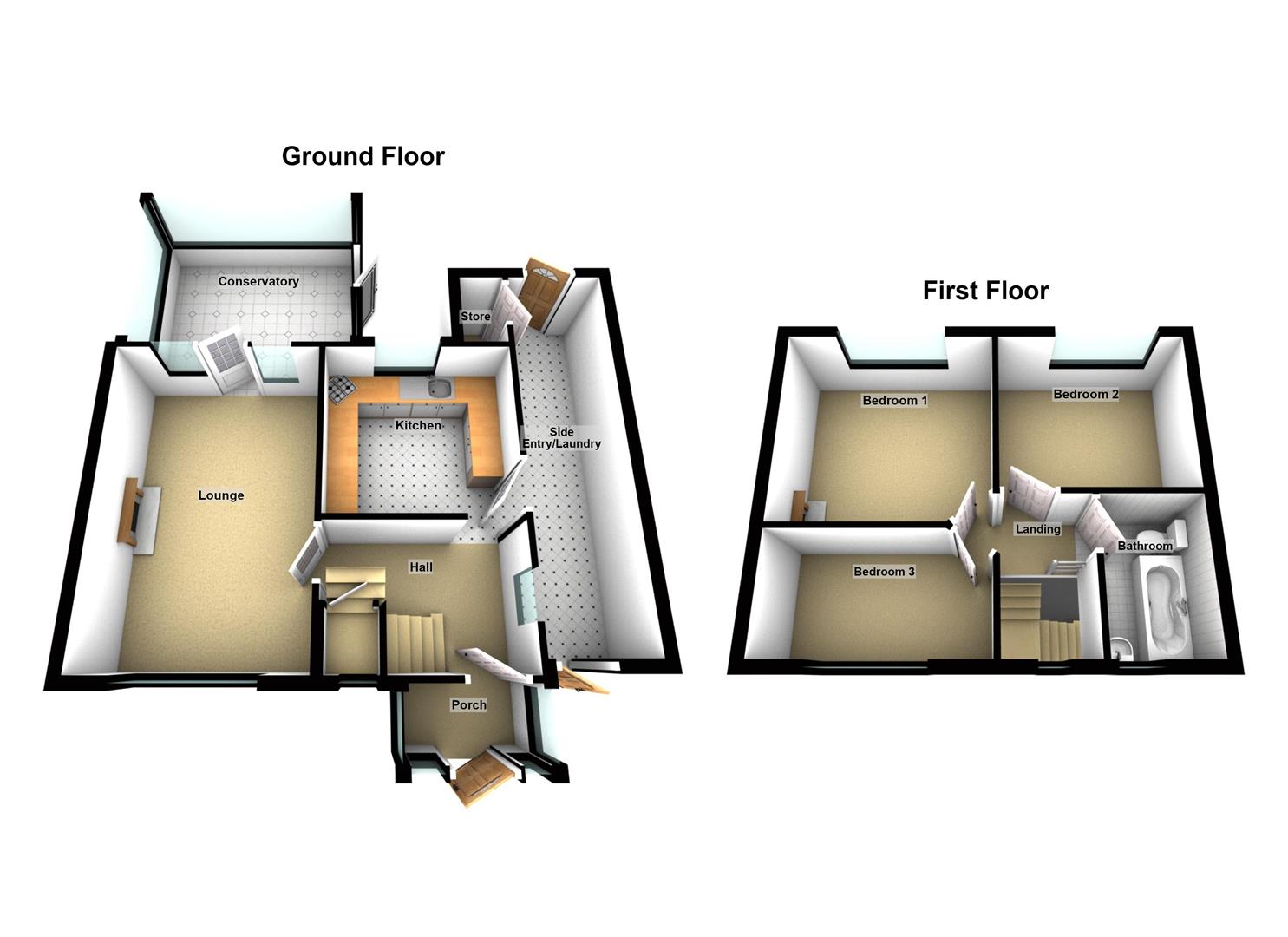 19, Stretton Grove, Birmingham floorplan