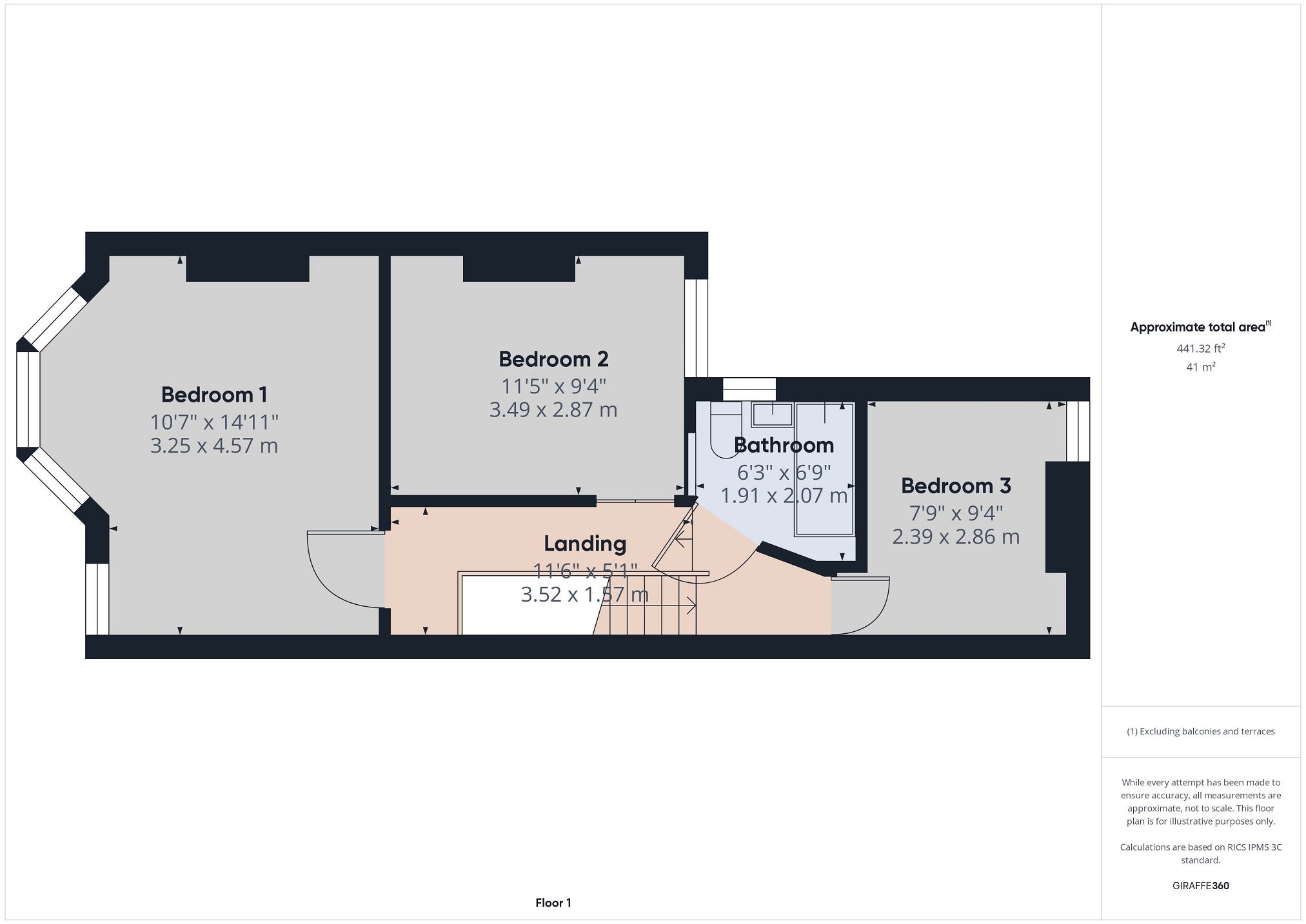 55, Manor Street, Heath floorplan