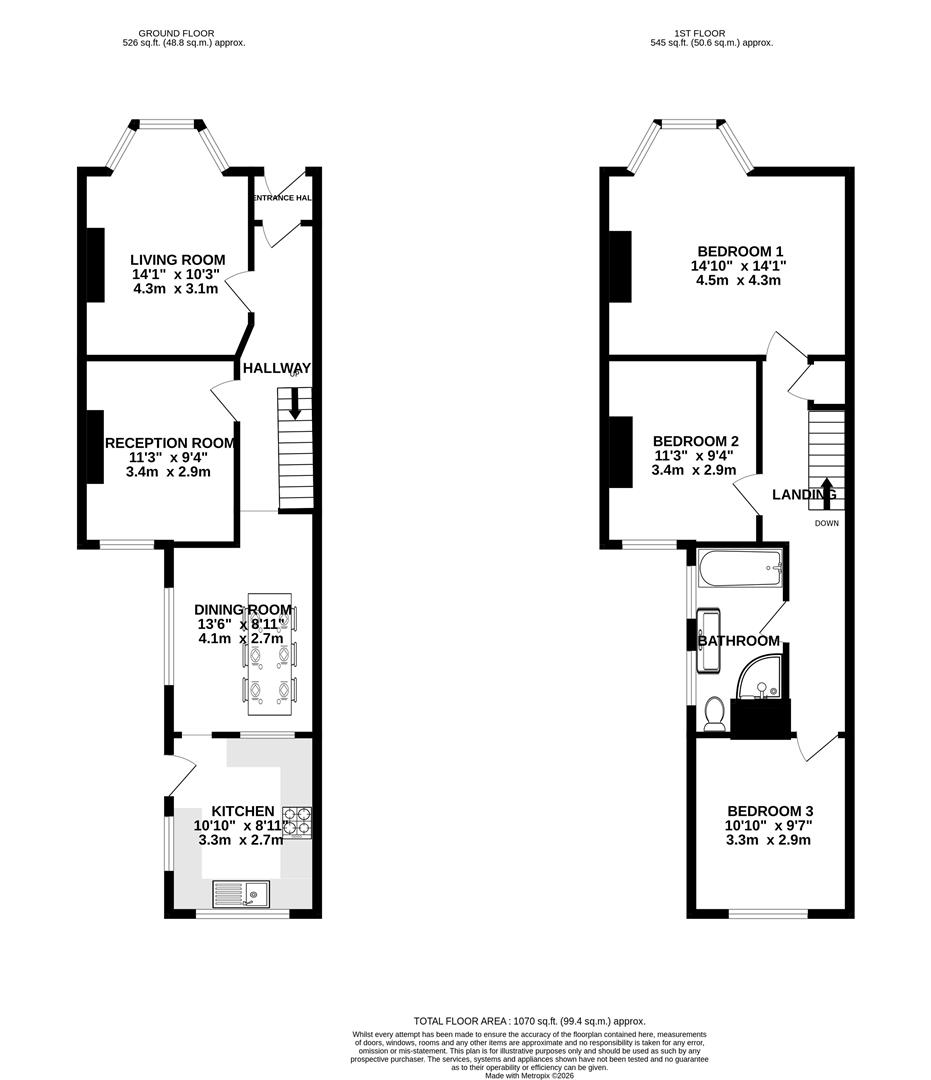 62, Grosvenor Road, Portland floorplan
