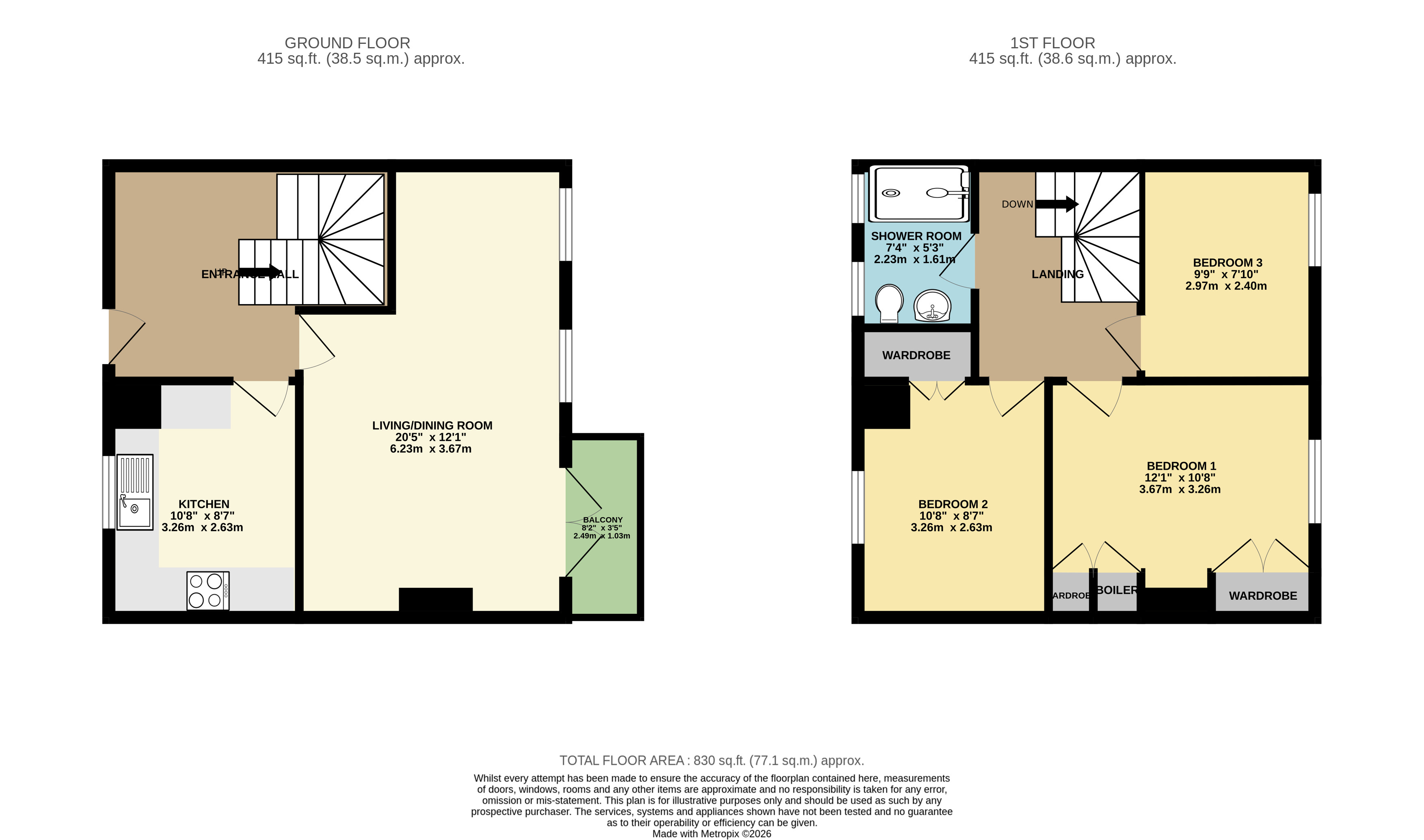 67, Lethbridge Close, Leicester floorplan