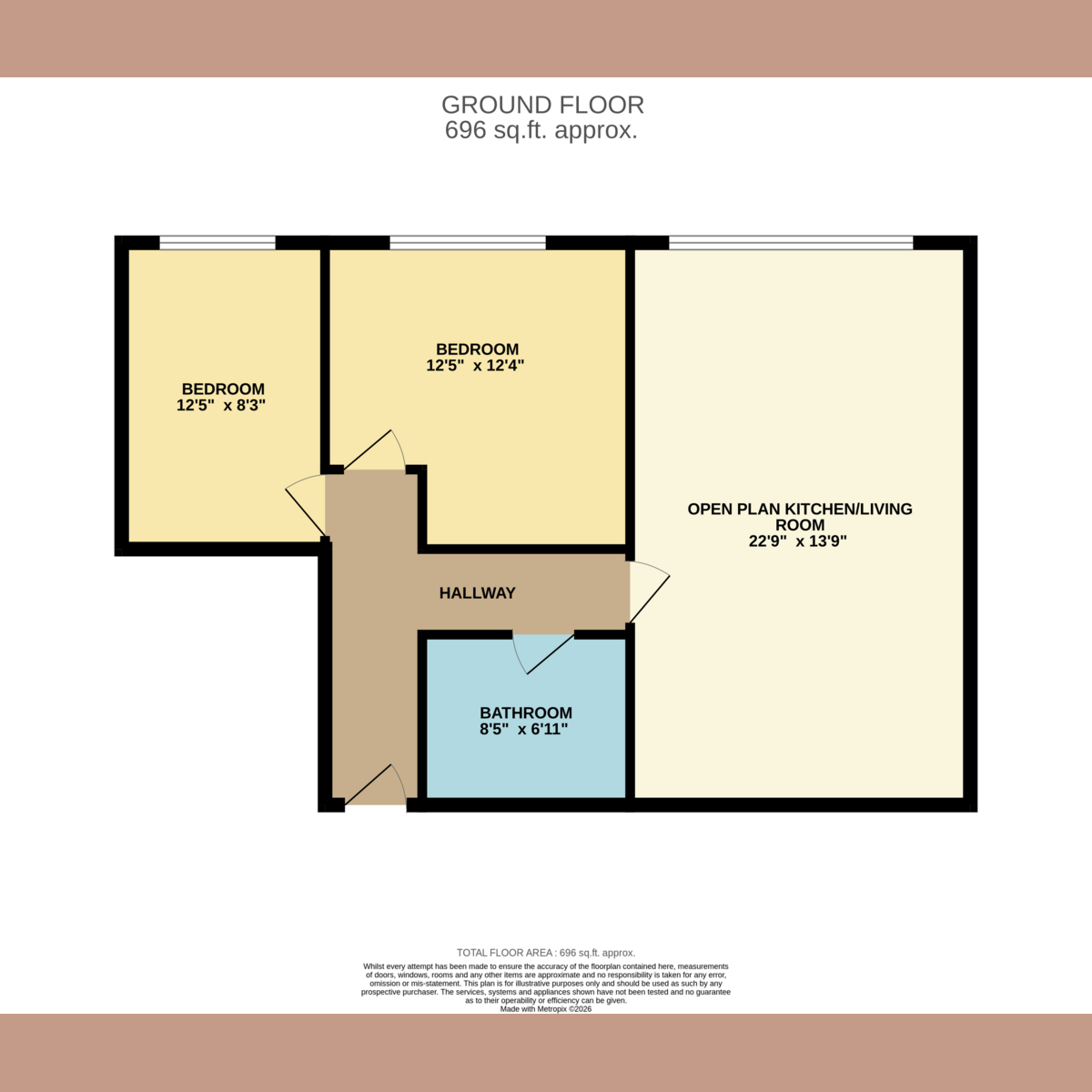Flat Flat 3, 145A, High Street, Rayleigh floorplan
