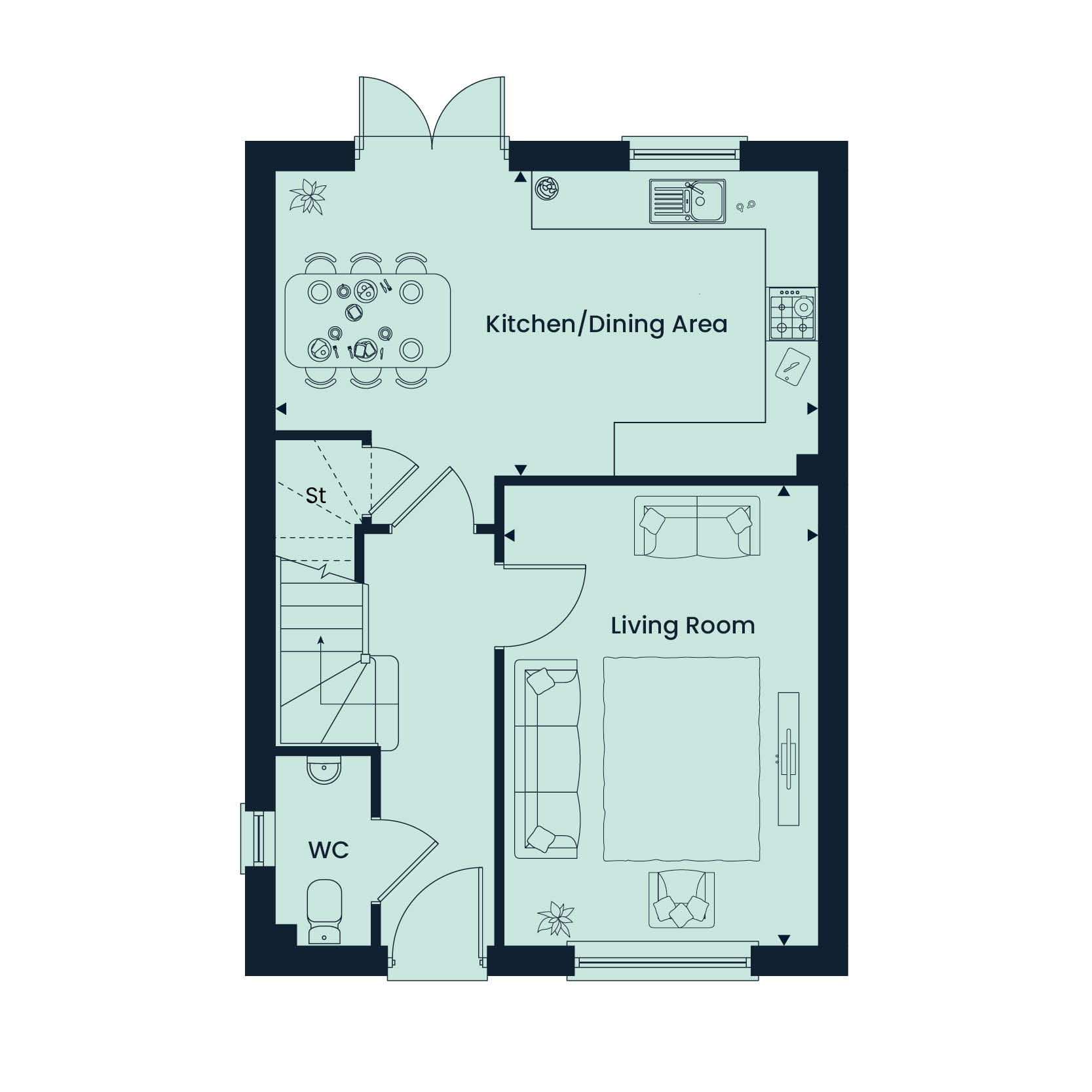 108, Exeter Road, South Molton floorplan