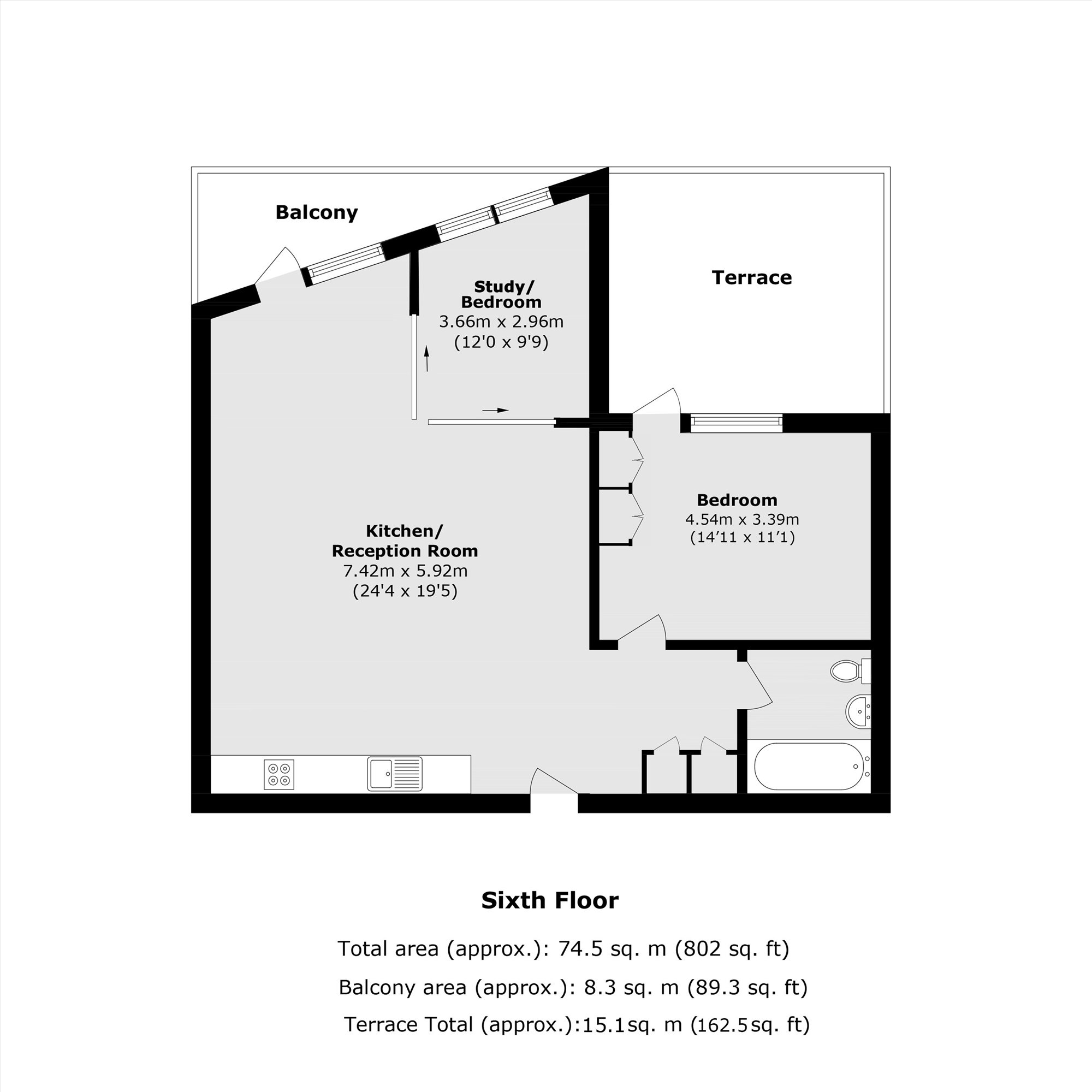 Starboard Way, London floorplan