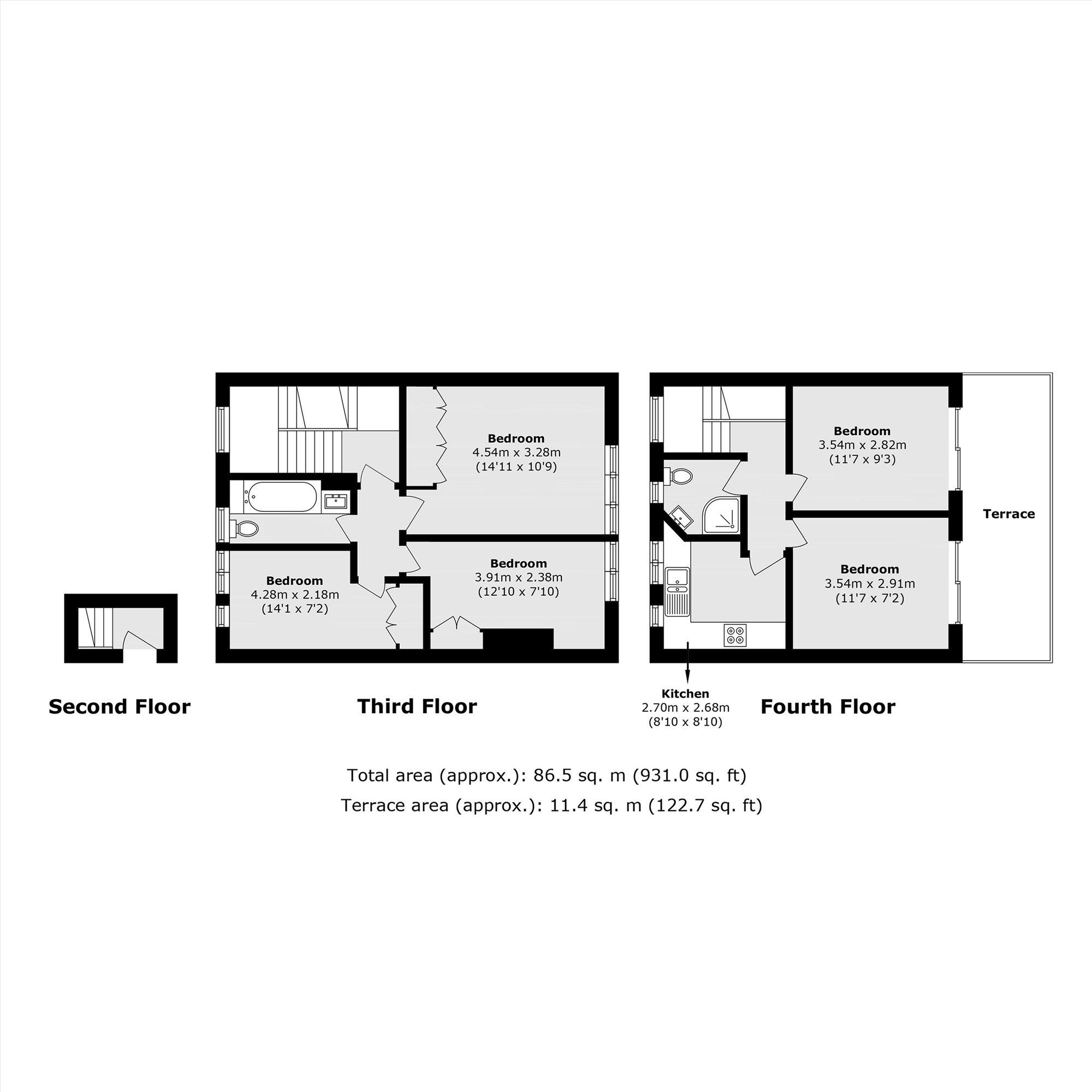 Flat 3, 30, St. Cross Street, LONDON floorplan