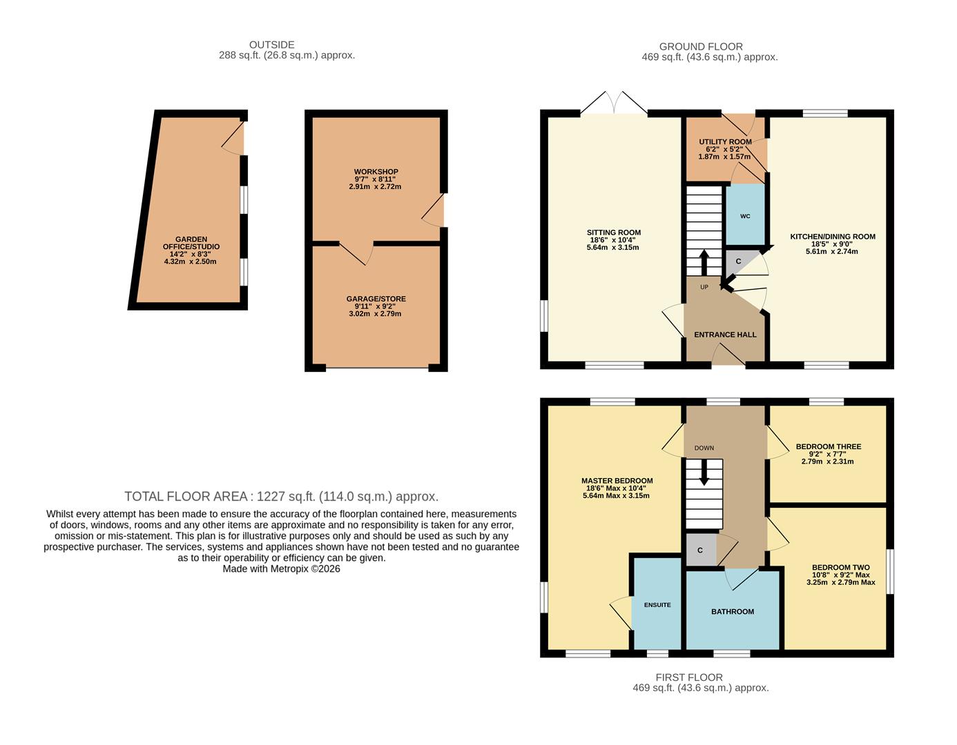 45, Gainey Gardens, Chippenham floorplan
