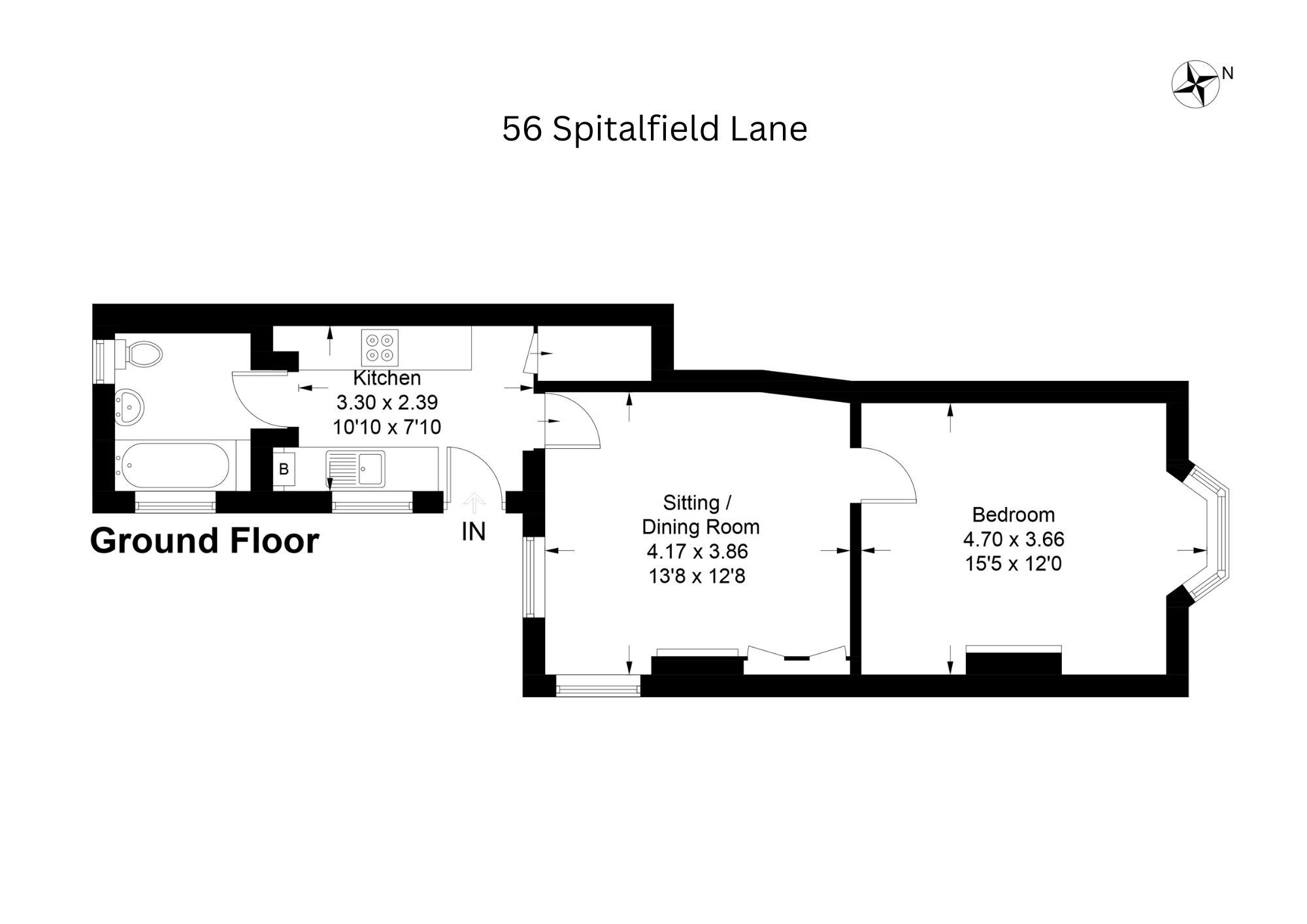 56, Spitalfield Lane, Chichester, PO19 floorplan