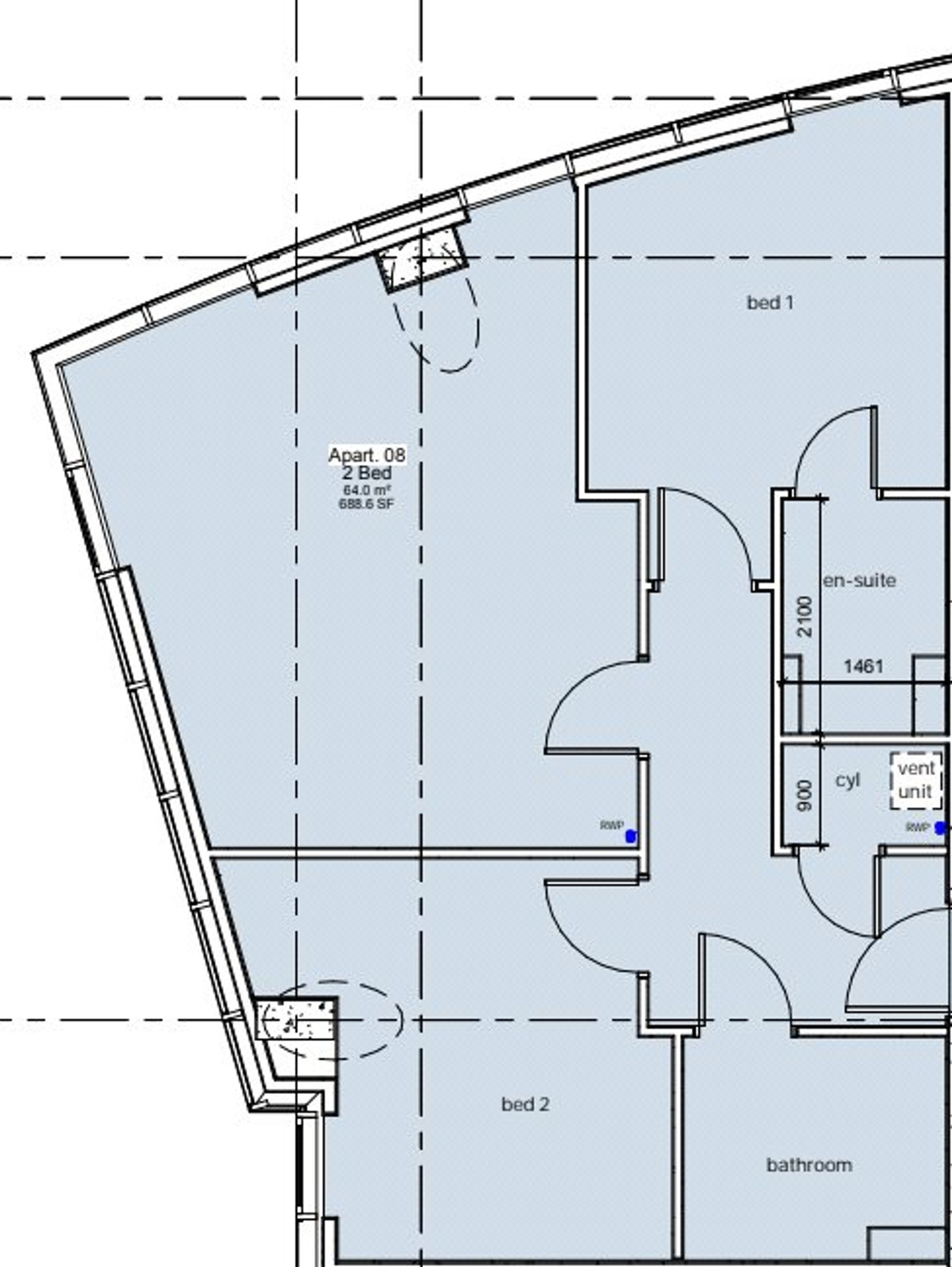 608 The Tower, 19 Plaza Boulevard, Liverpool floorplan