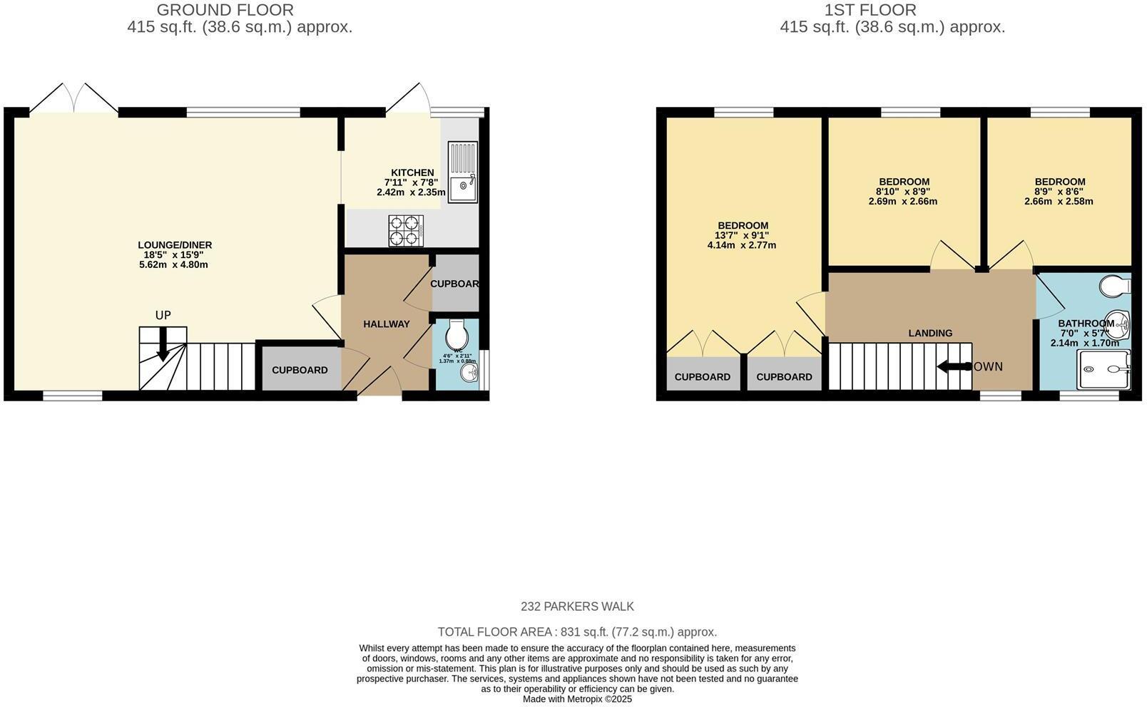 232, Parkers Walk, Newmarket floorplan